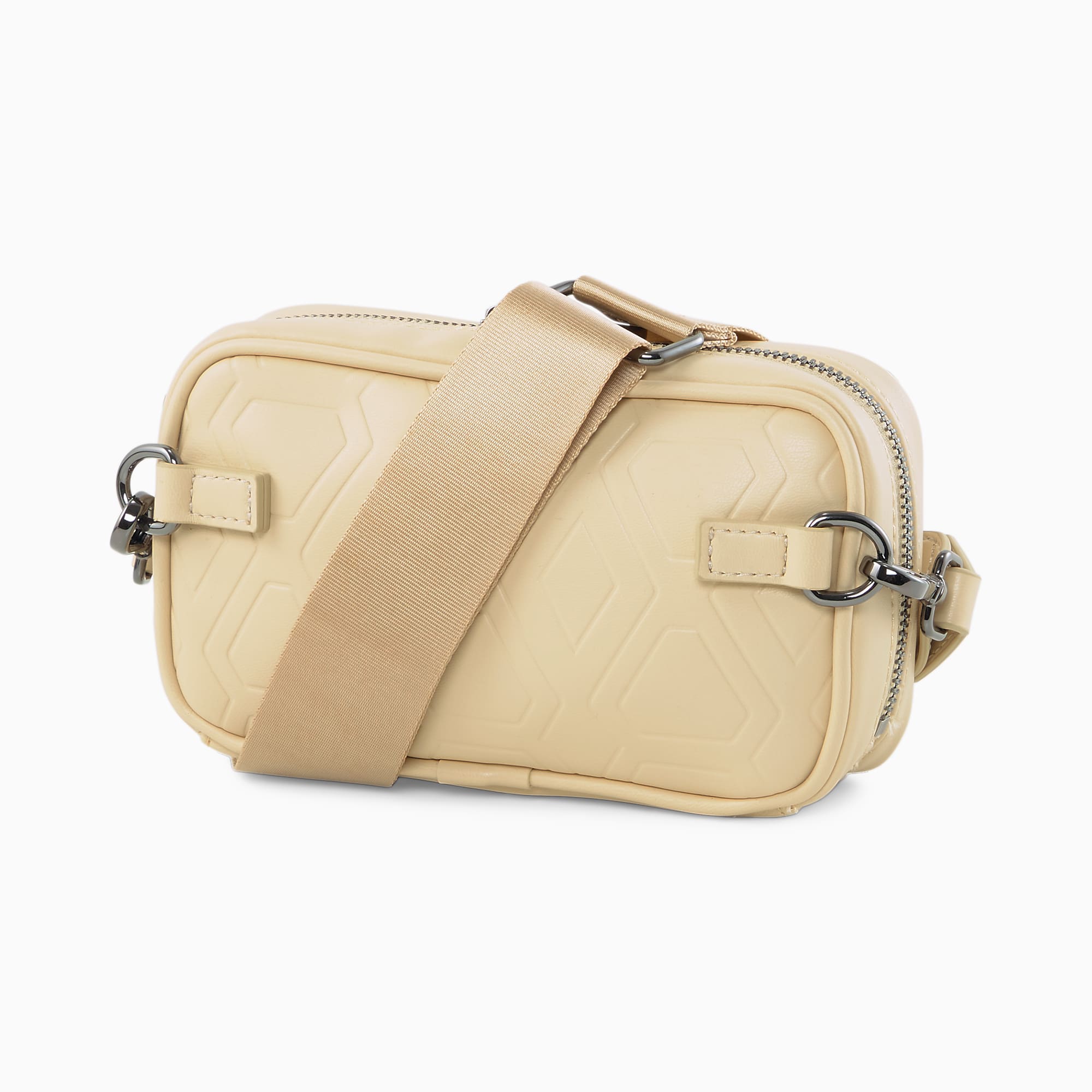 Puma Luxe Sport Boxy Waist Bag, Light Sand/AOP