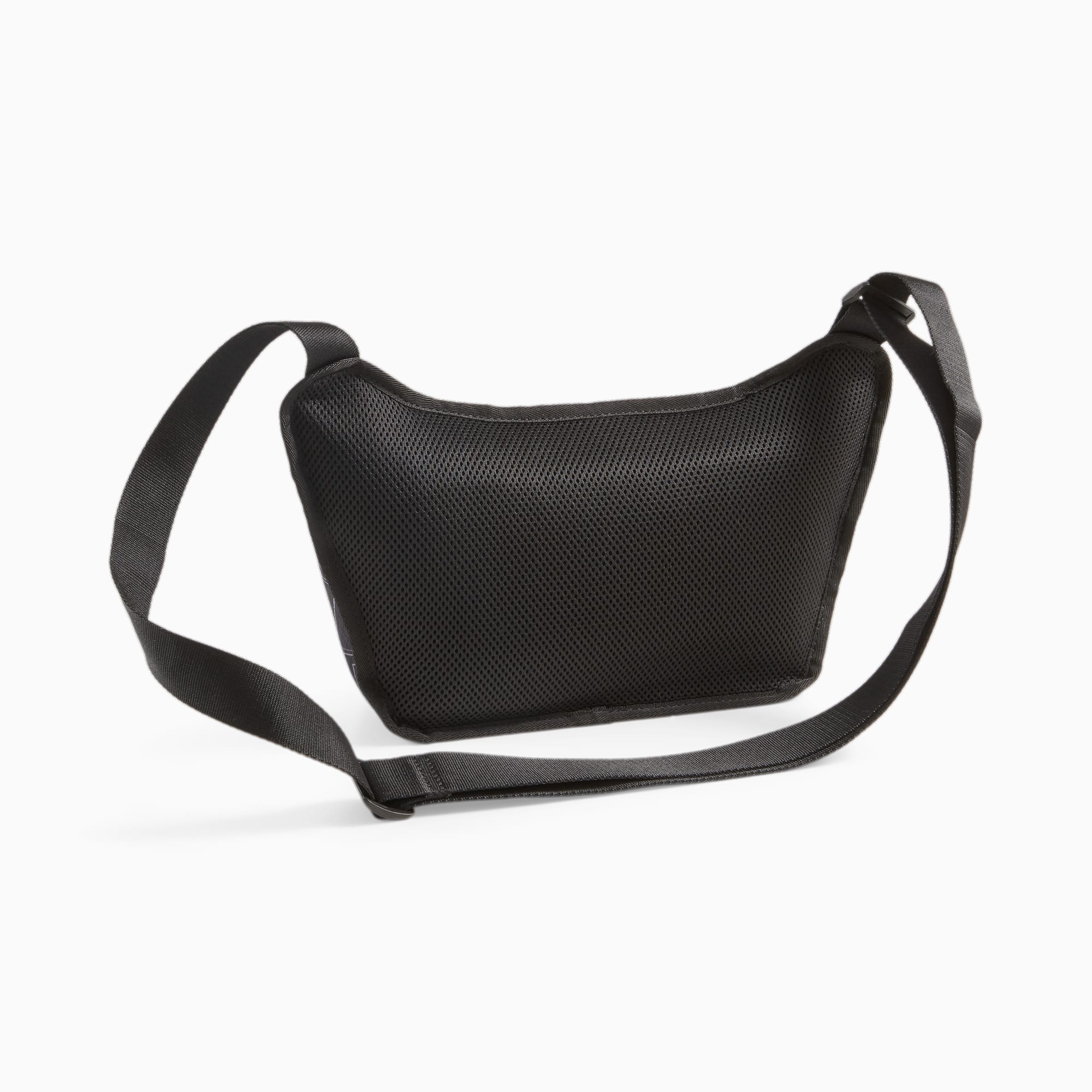 M black leather crossbody bag