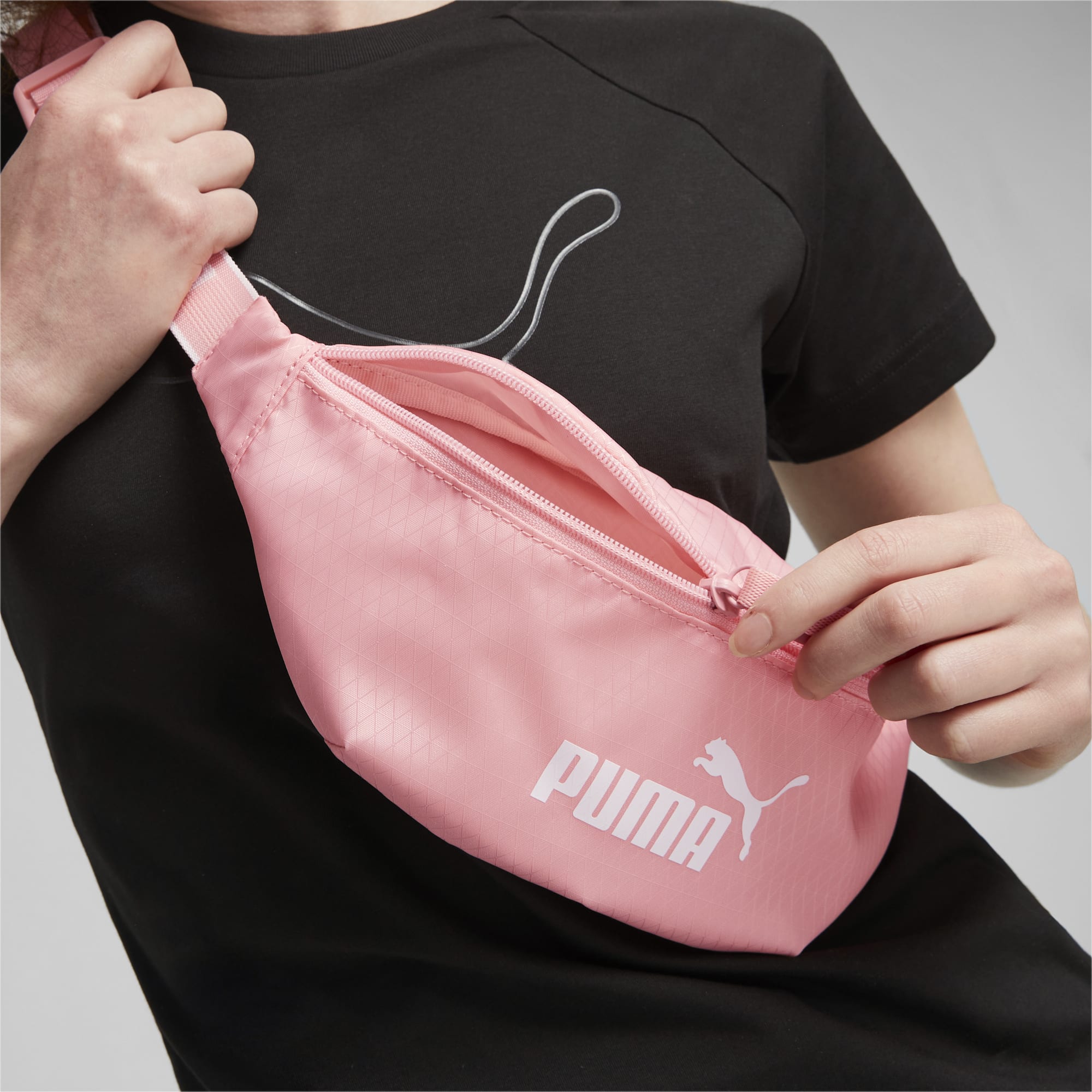 Puma waist bag pink hotsell