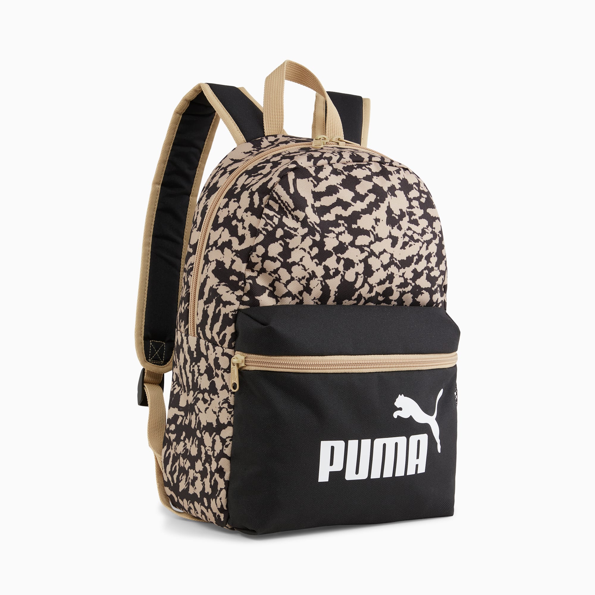 Mochila pequeña PUMA Phase, PUMA Black-Sand Dune-AOP, large