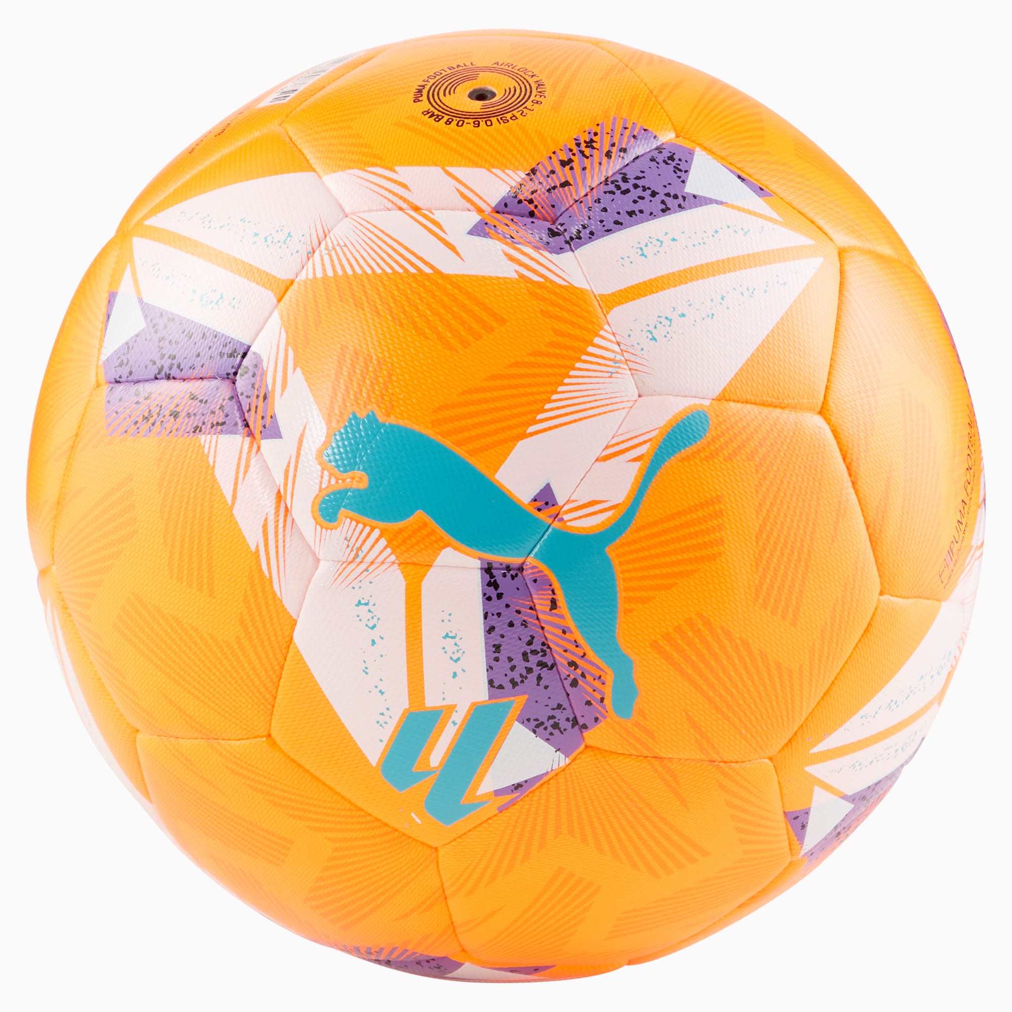 Orbita LaLiga 1 Hybrid Football, Fluo Orange-multicolor, large