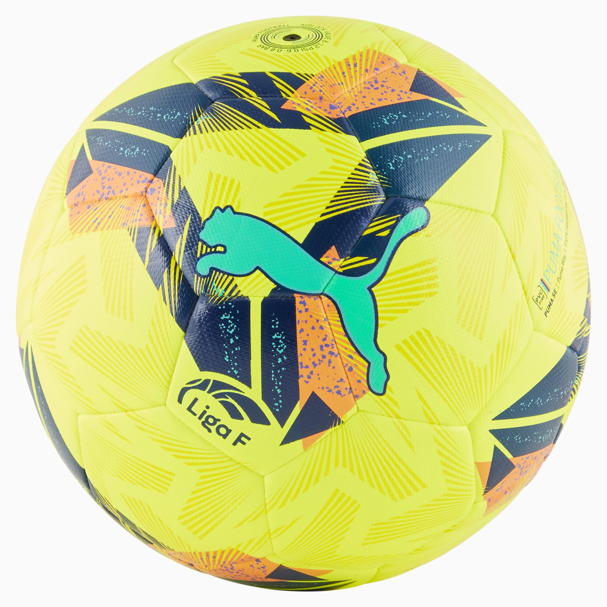 Orbita Liga F Hybrid Football, Fluo Yellow-multicolor, large