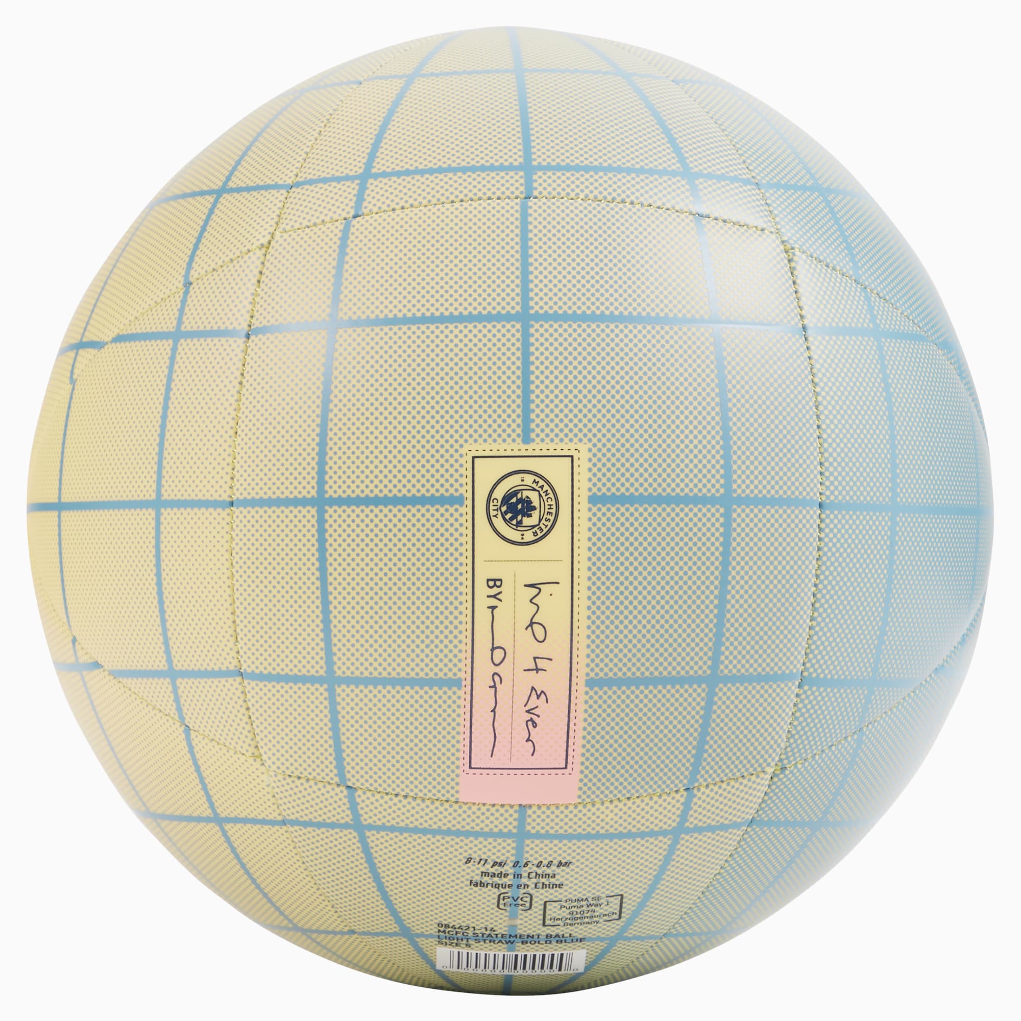 Manchester City ftblSTATEMENT Fußball, Light Straw-Bold Blue, large