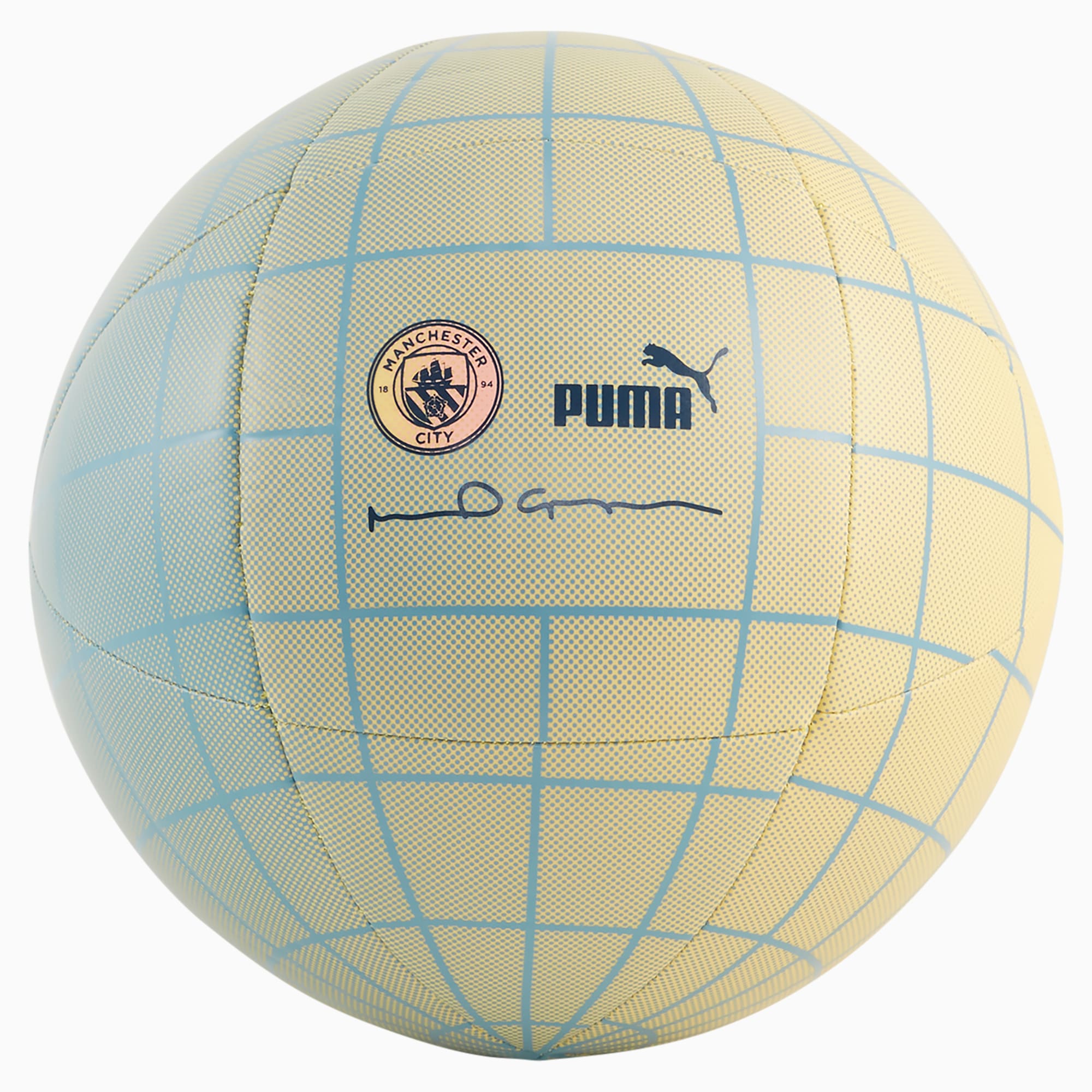 Manchester City ftblSTATEMENT Fußball, Light Straw-Bold Blue, large