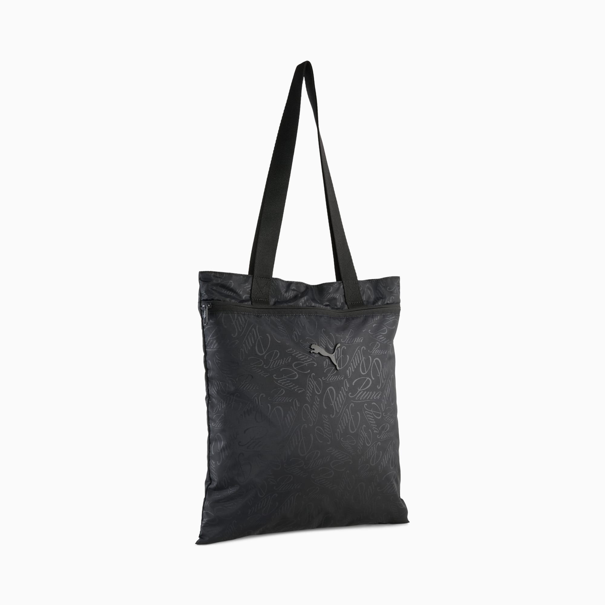 Tote bag Pop, PUMA Black-Script AOP, large