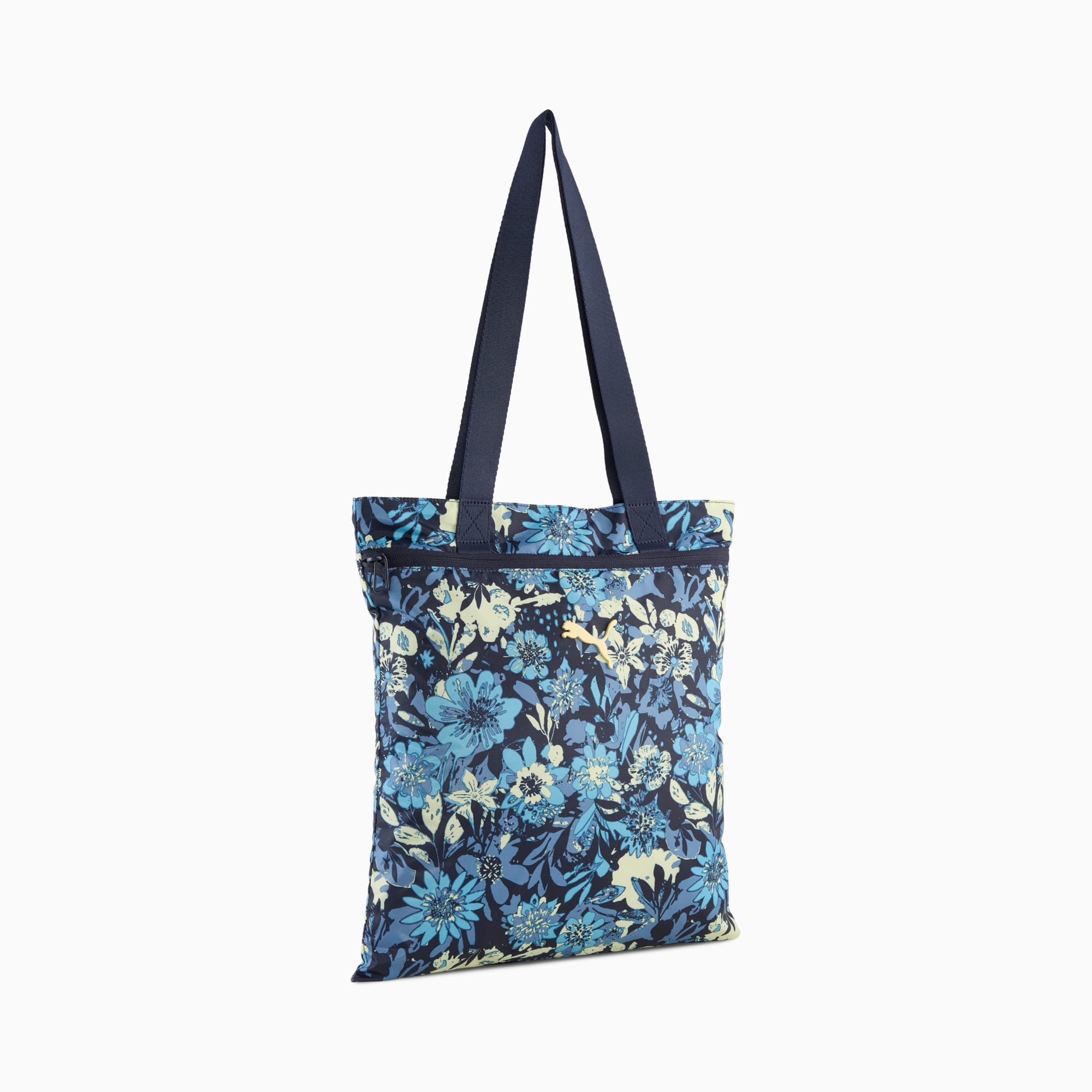 Pop Tote Women, New Navy-Floral AOP, large