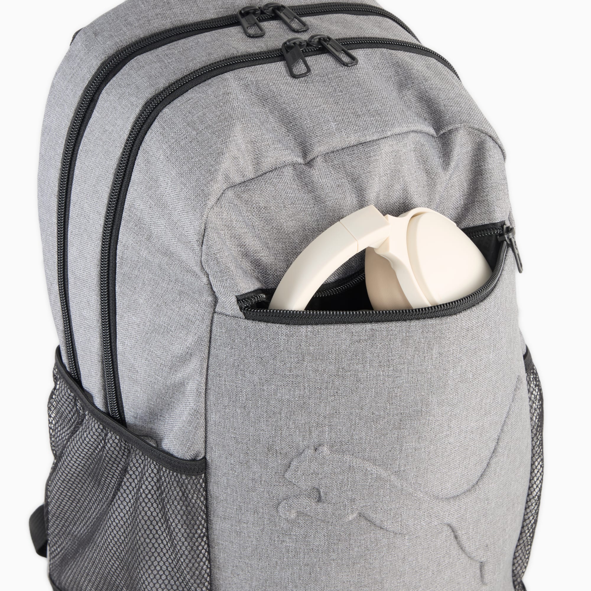 PUMA Buzz Heather 28L Backpack | Medium Gray Heather | PUMA