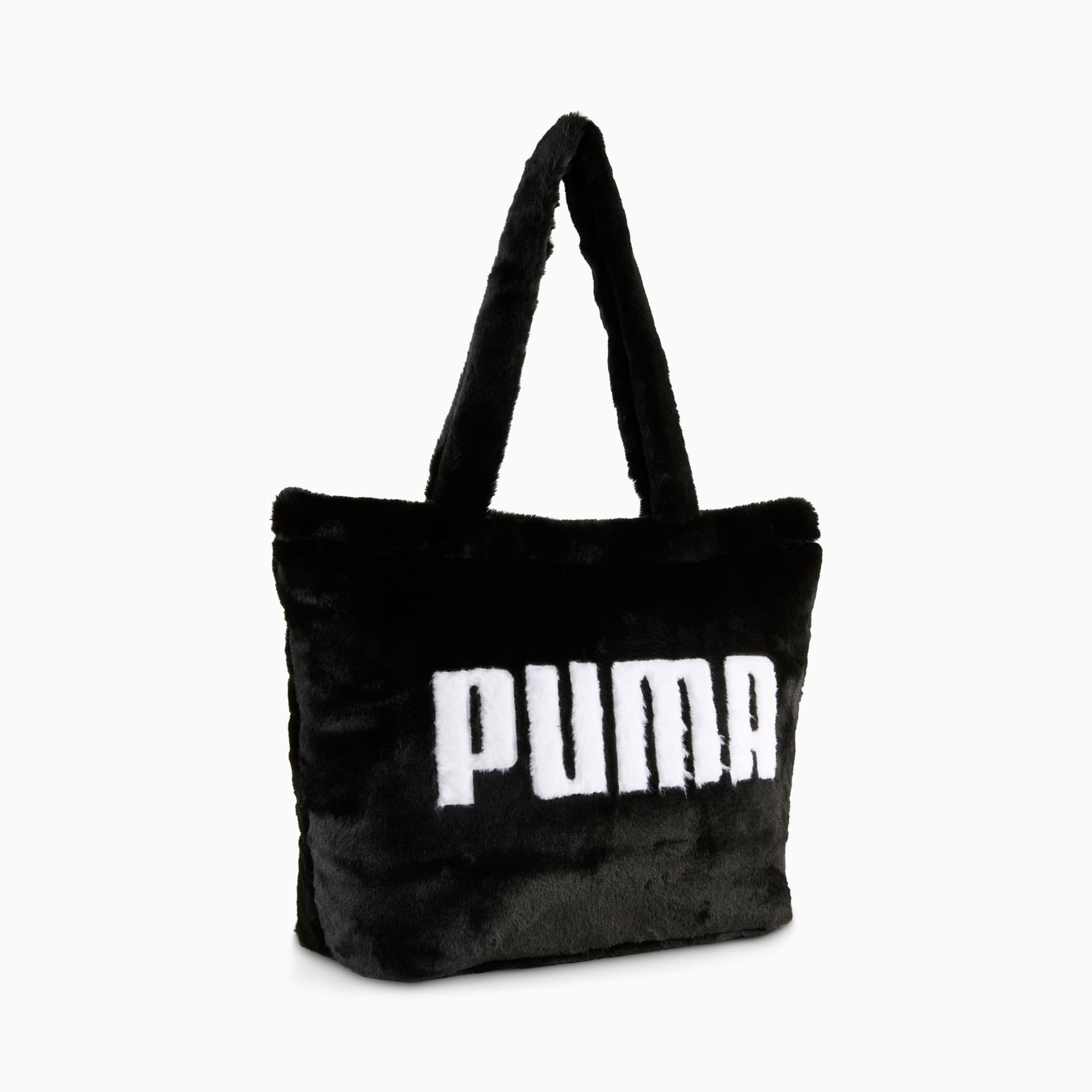 UP Faux Fur 17 l Shopper Teenager, PUMA Black, large