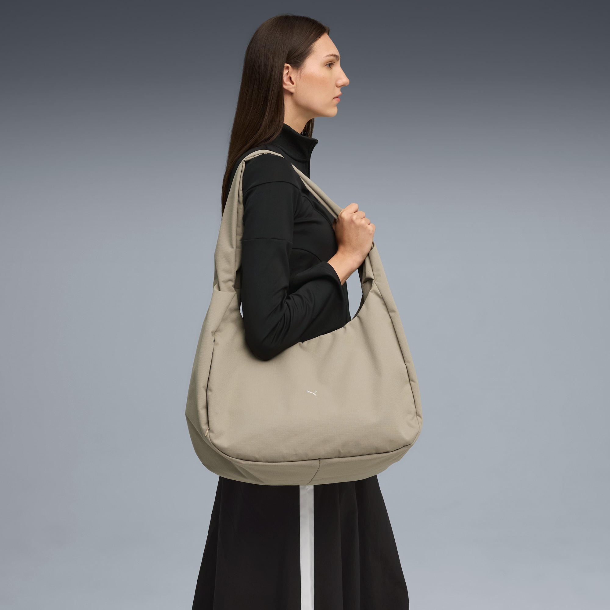 YONA 20L Crossbody Hobo Bag, Ice Coffee, large