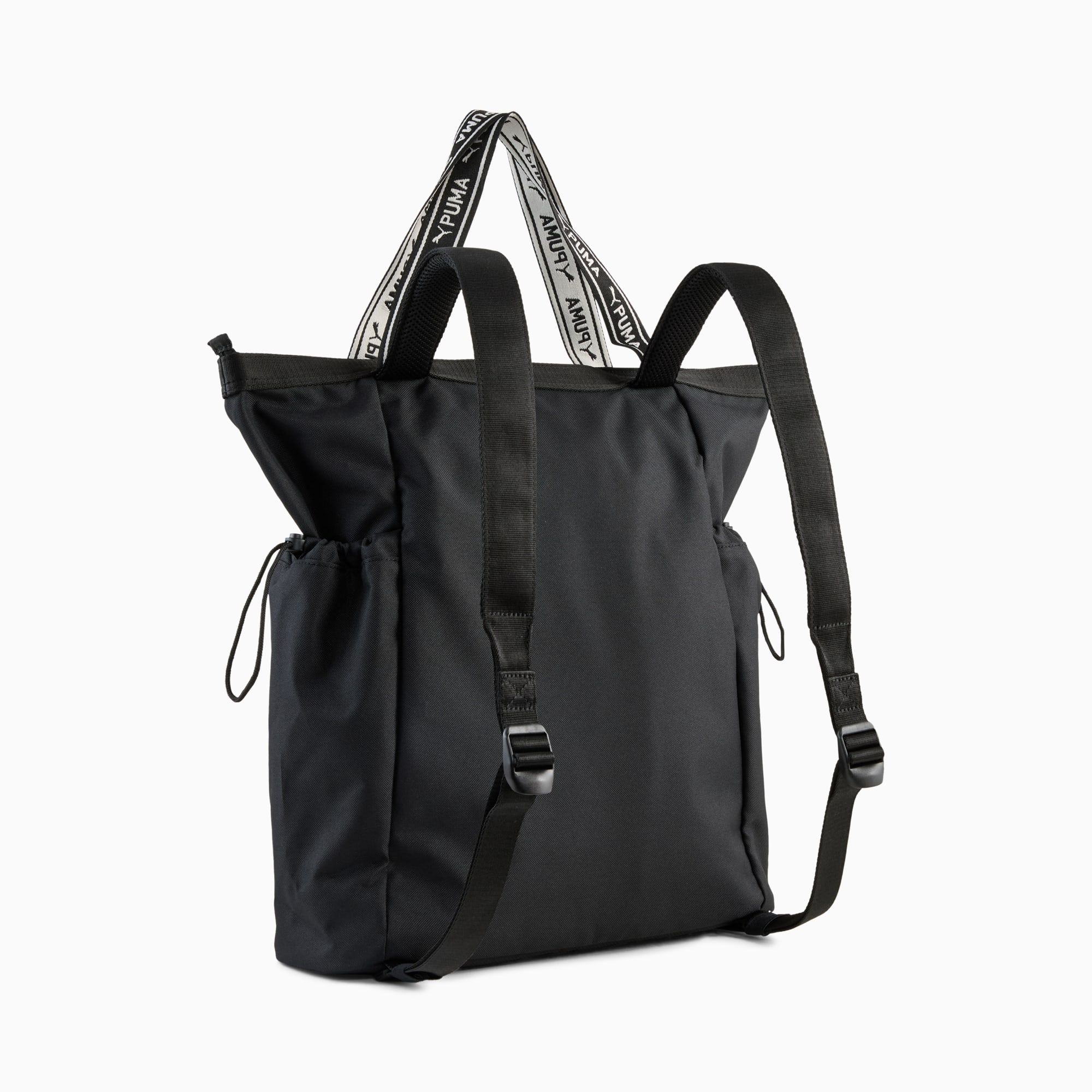 PUMA Cat Tote Backpack, PUMA Black, large