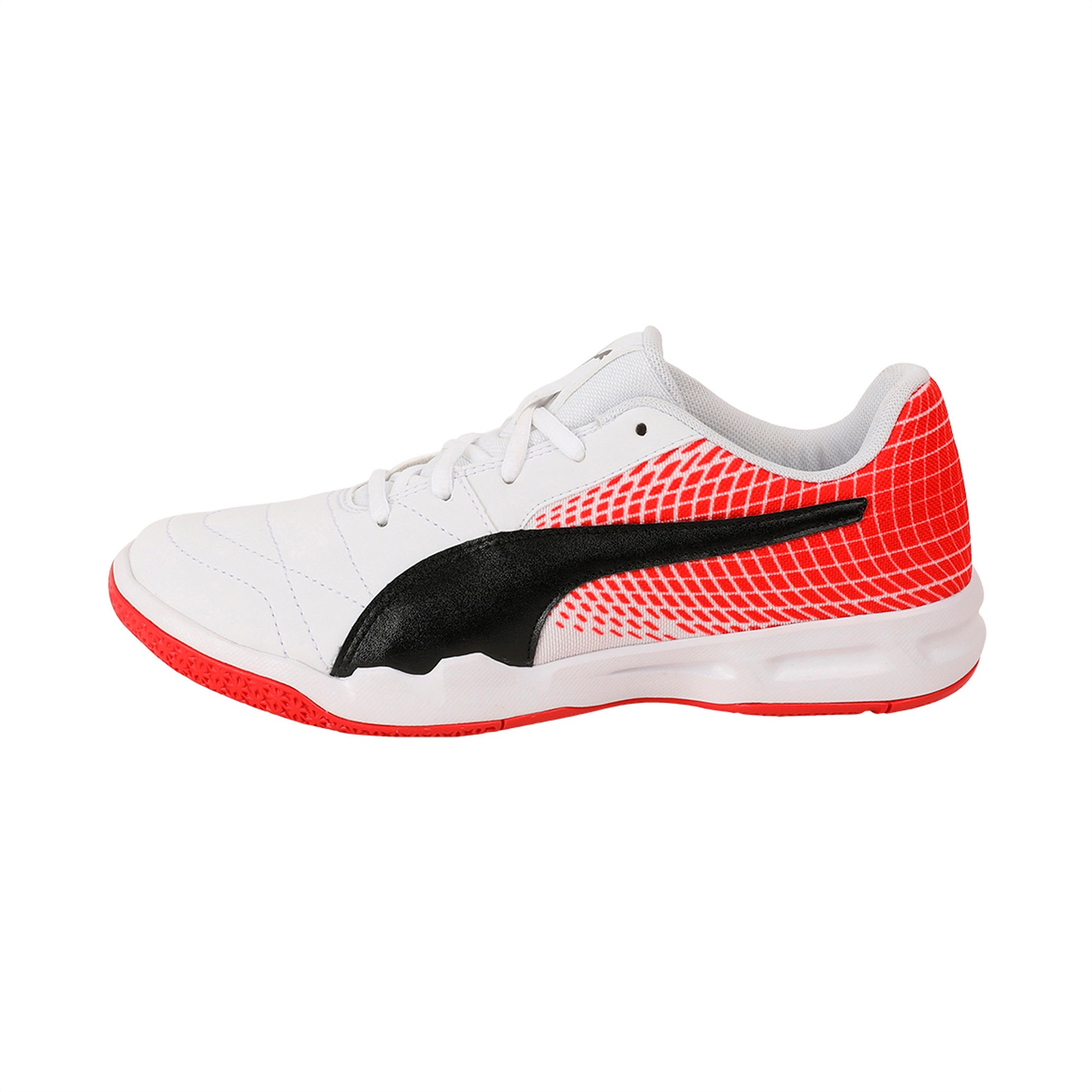 puma white black flame scarlet