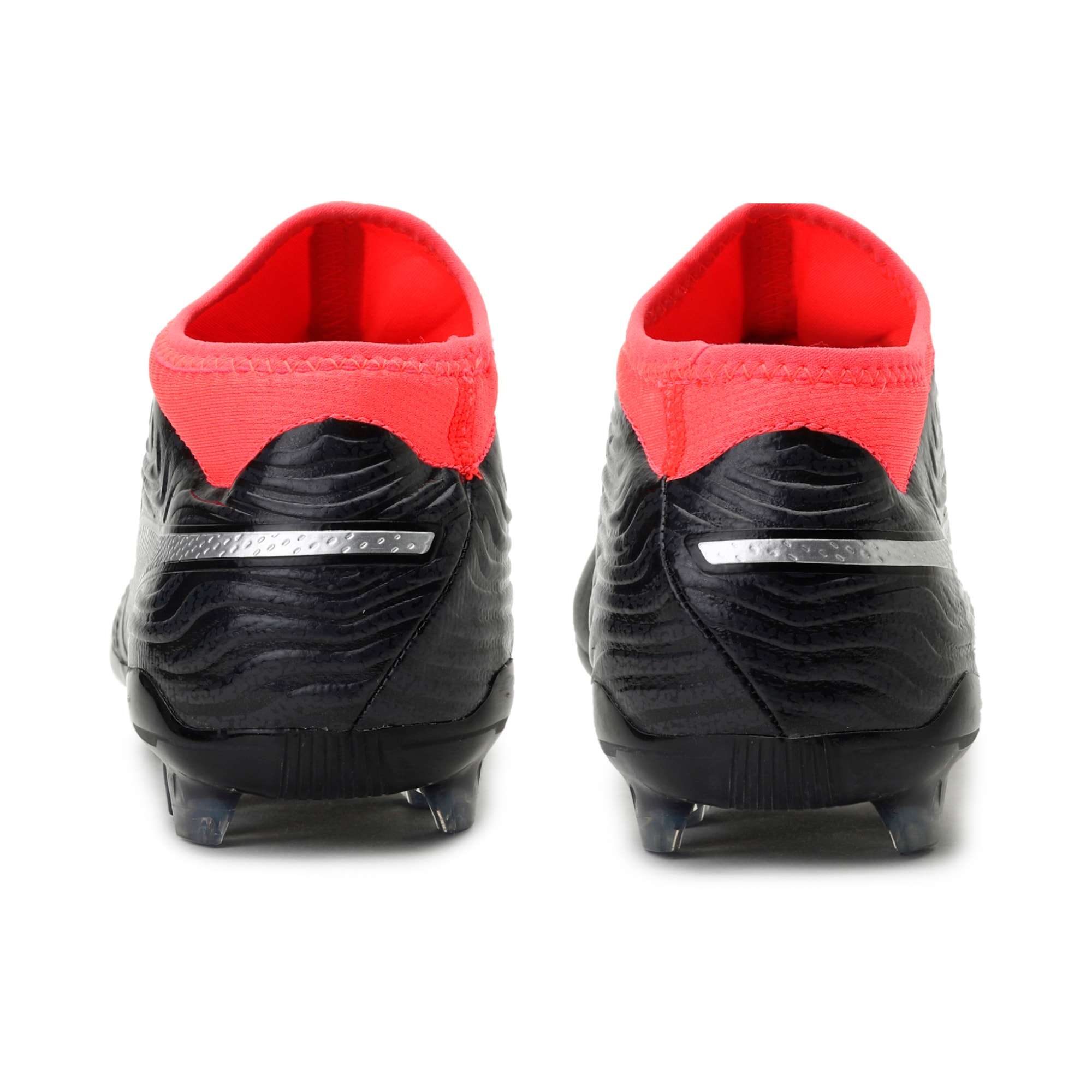 One 18 2 Fg Men S Football Boots Black Silver Red Puma Shoes