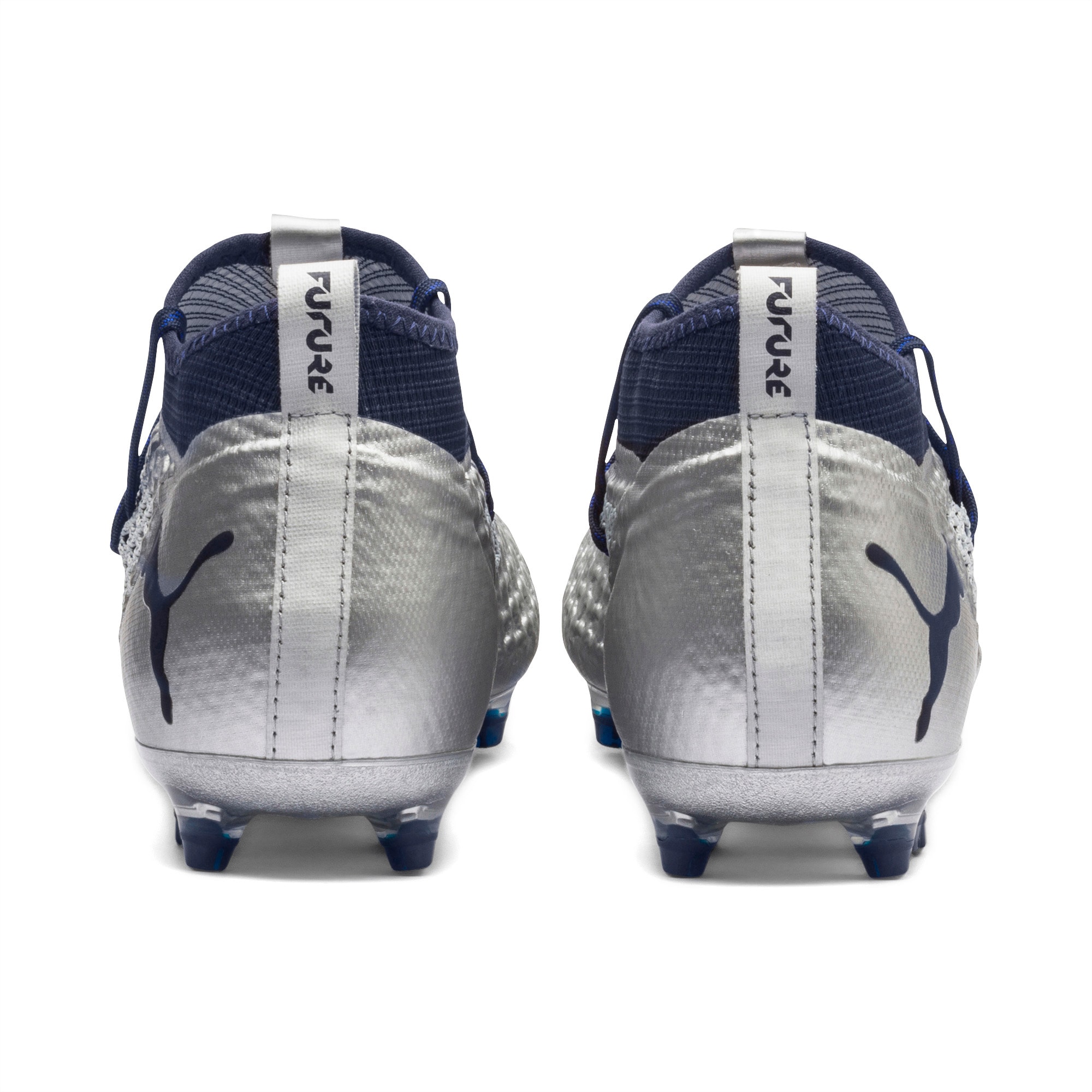 Future 2 2 Netfit Fg Ag Football Boots Puma Silver Peacoat