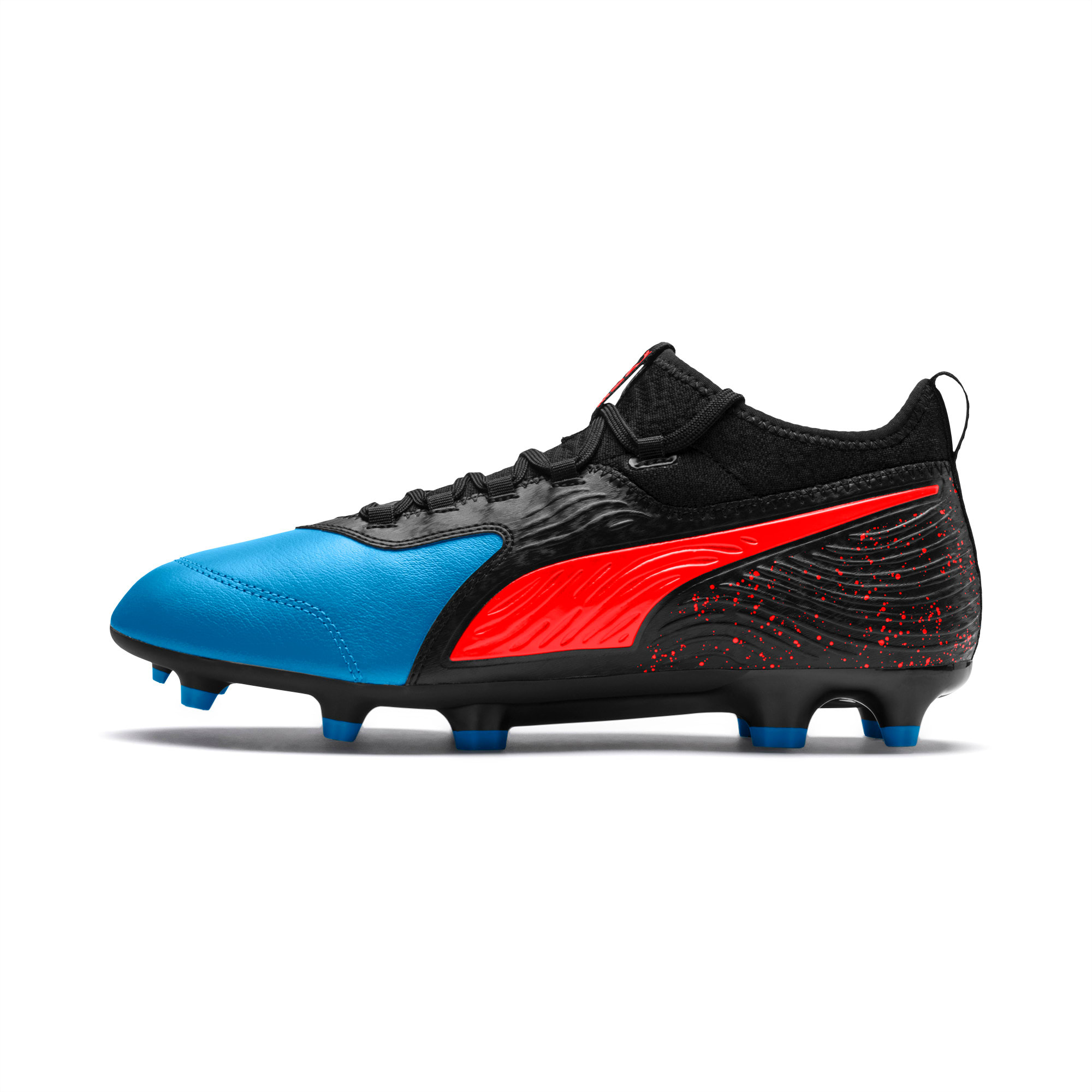 PUMA ONE 19.3 FG/AG Men's Football Boots | Bleu Azur-Red Blast-Black | PUMA  ALL | PUMA