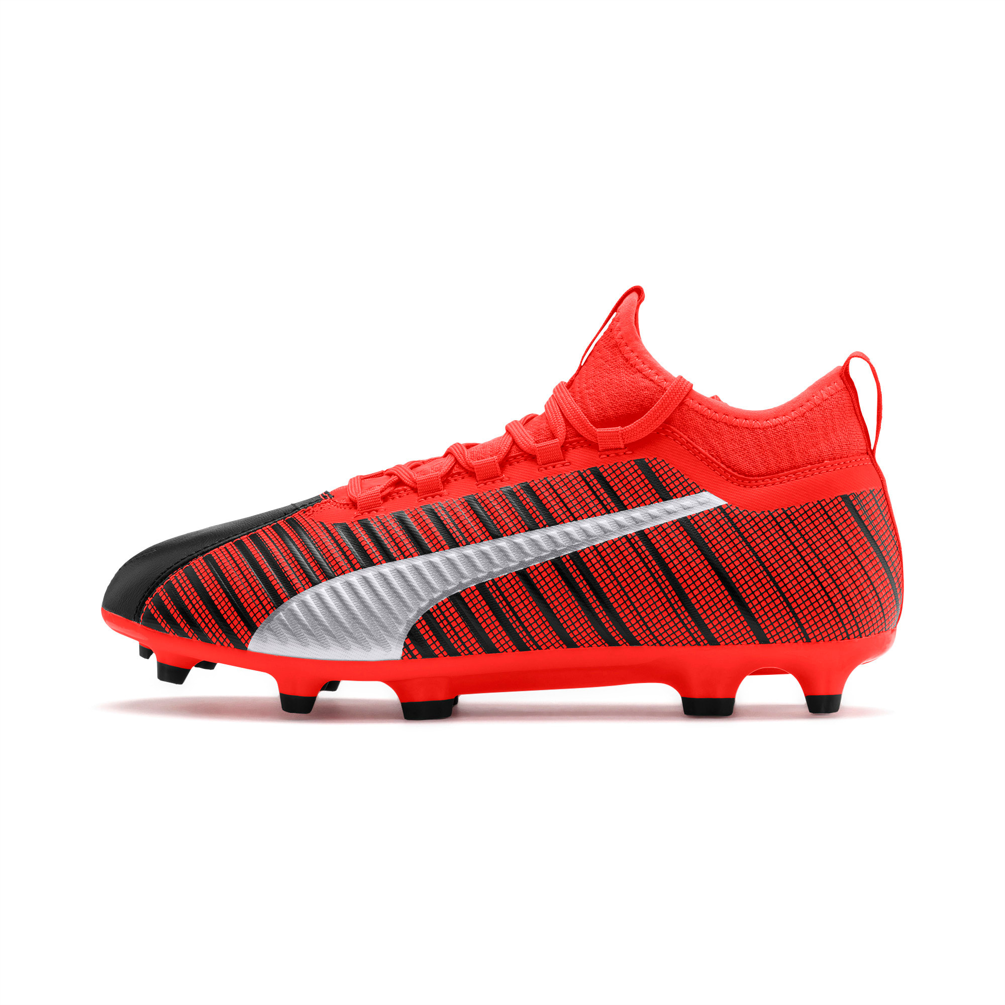 black and red puma football boots