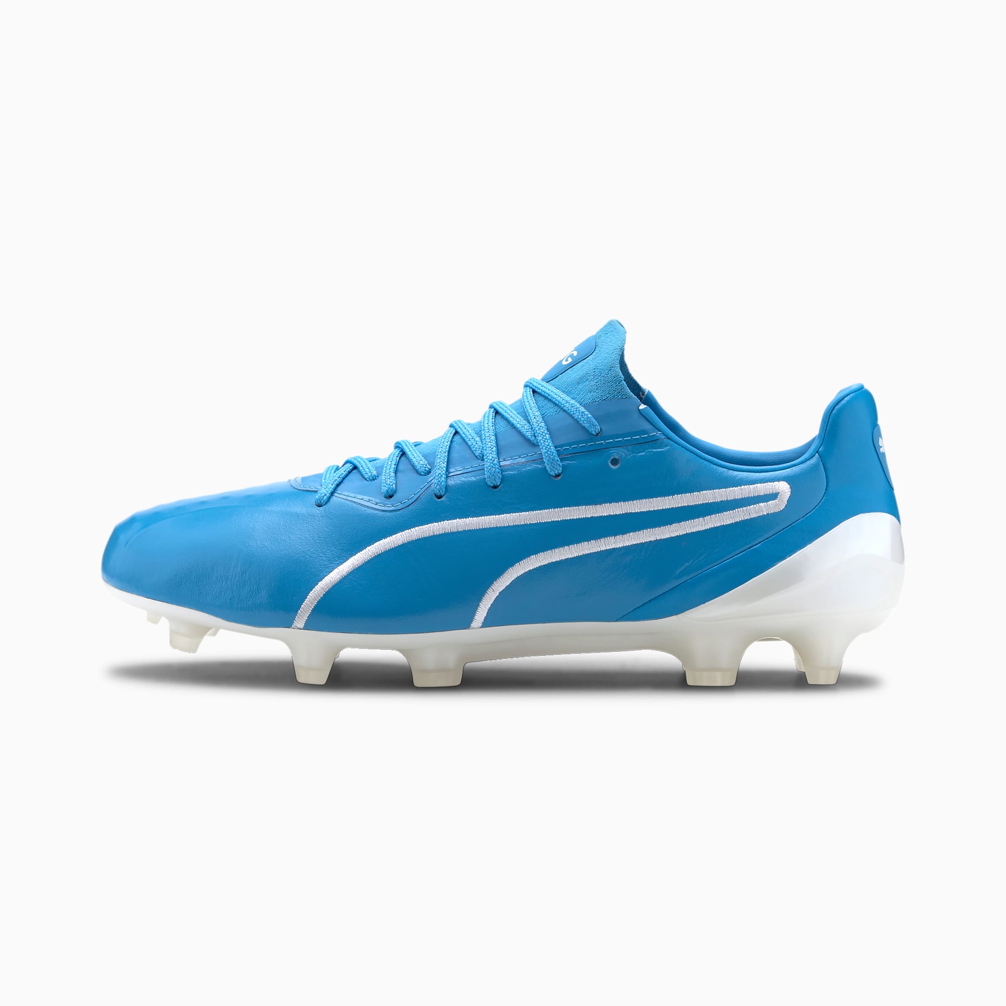 King Platinum Men S Fg Agfootball Boots Luminous Blue Puma White
