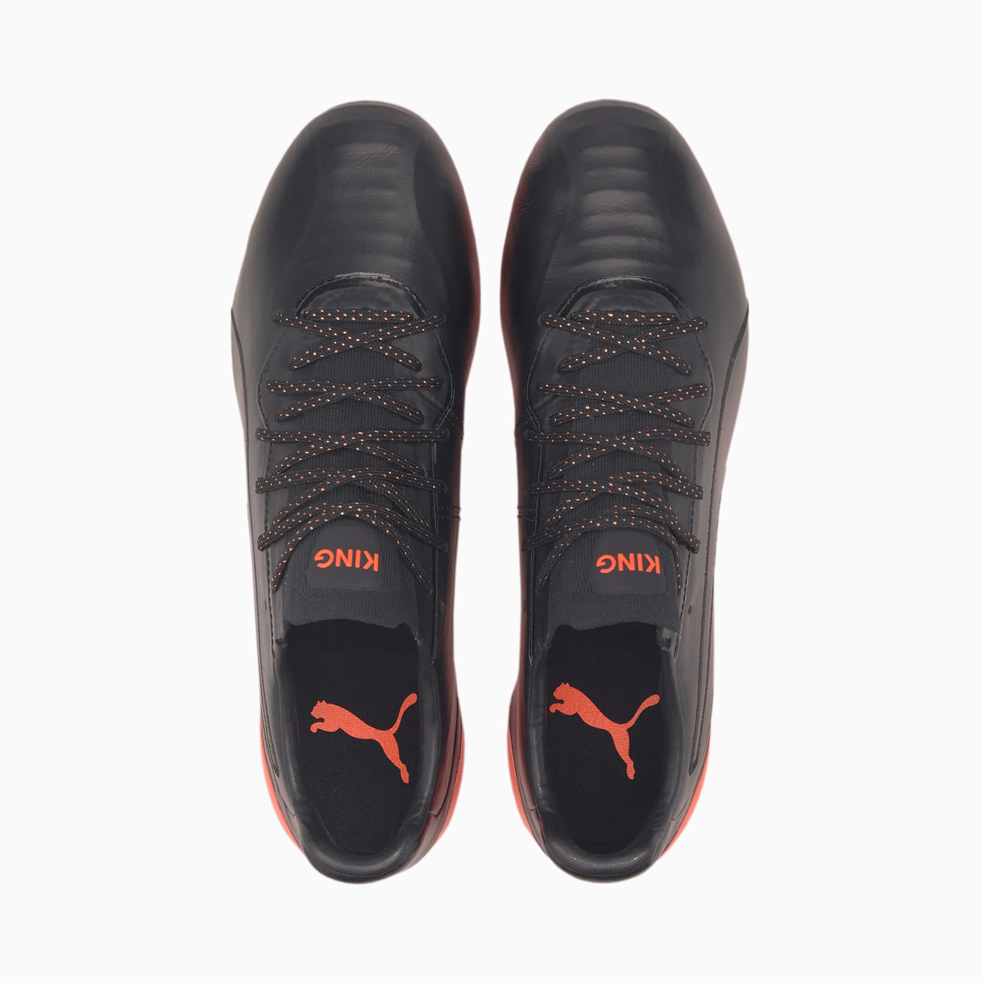 Puma公式 プーマ キング プラチナム Fg Ag サッカースパイク 天然芝 人工芝 メンズ Puma Black Shocking Orange プーマ サッカー シューズ プーマ