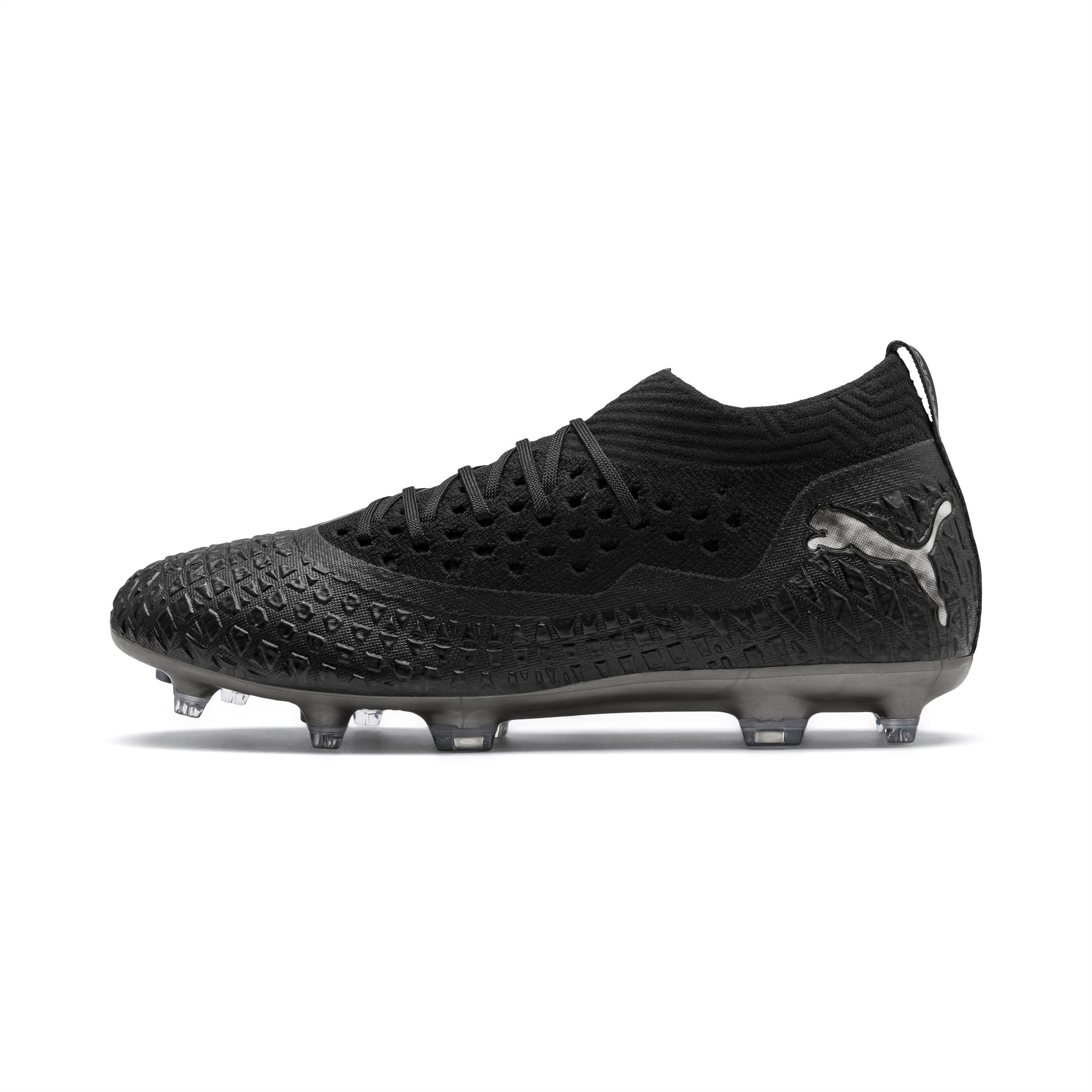 black puma soccer boots