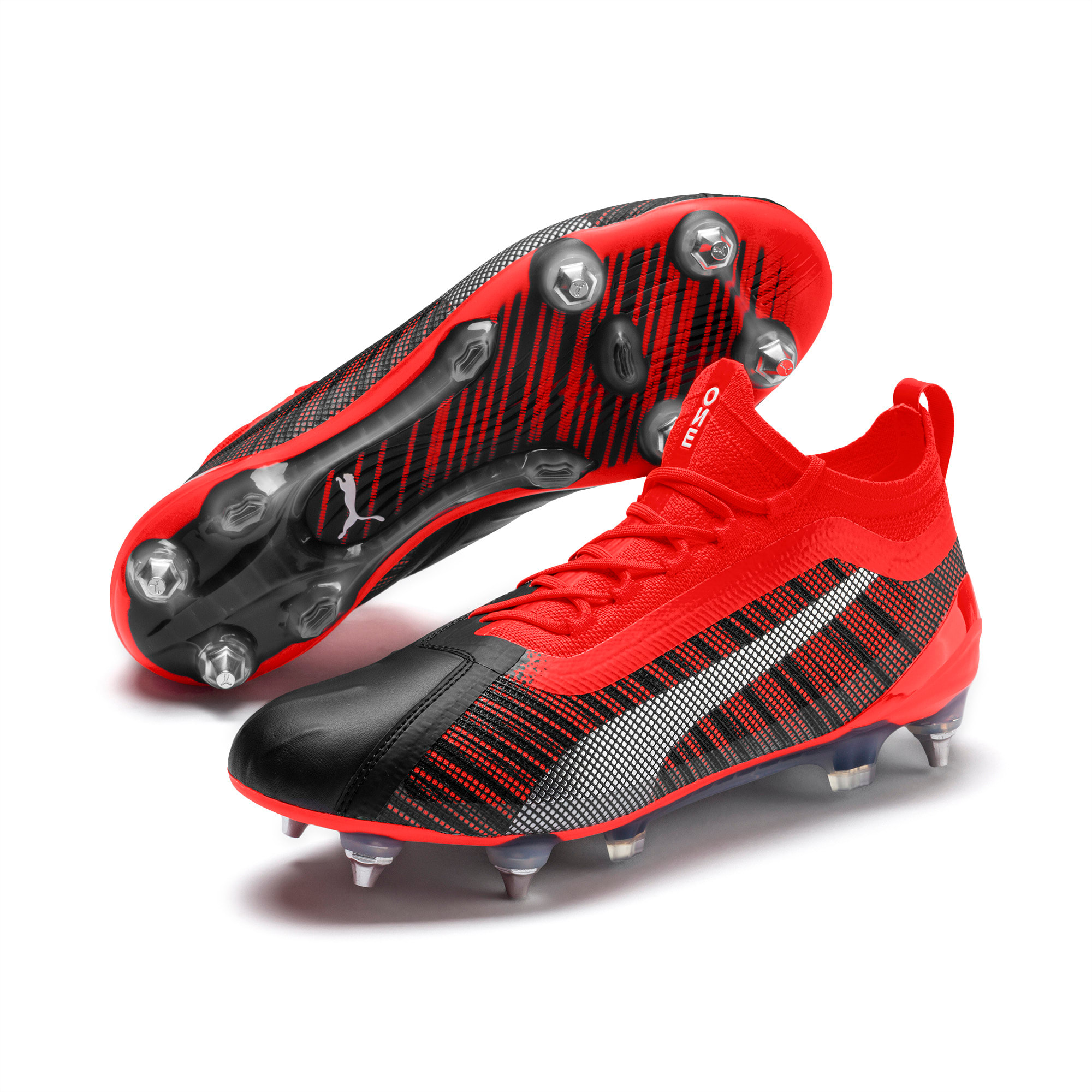 スノーブルー サッカースパイクPuma One SG(取り替え式) - 通販 - www