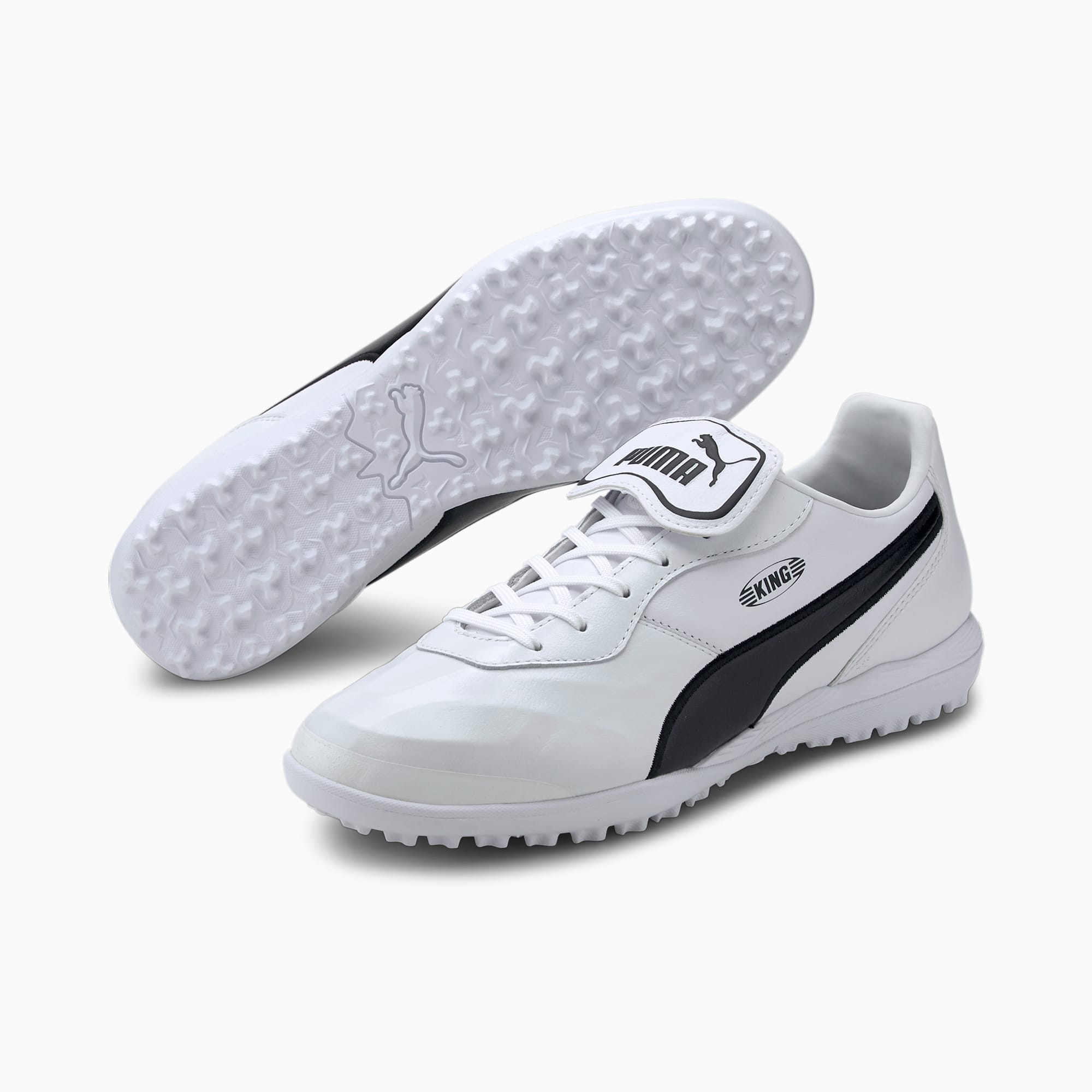 Puma公式 プーマ キング トップ Tt ターフトレーニング シューズ サッカー ハードグラウンド 人工芝 メンズ White Black White プーマ サッカー シューズ プーマ
