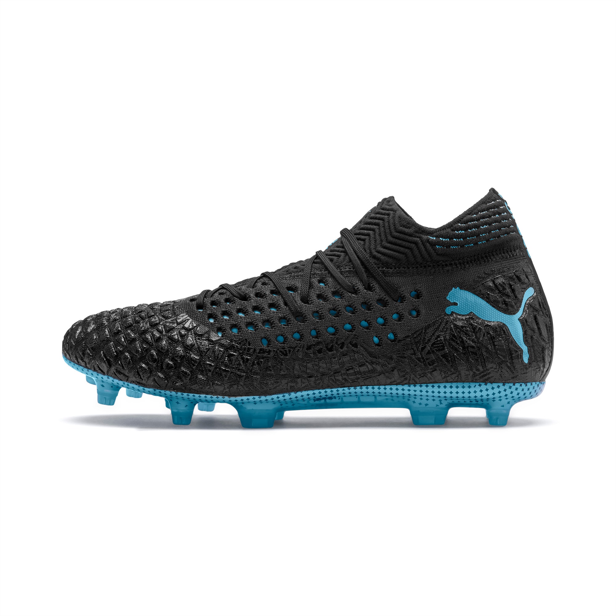 Football Boots | Black-Sky Blue-Puma 