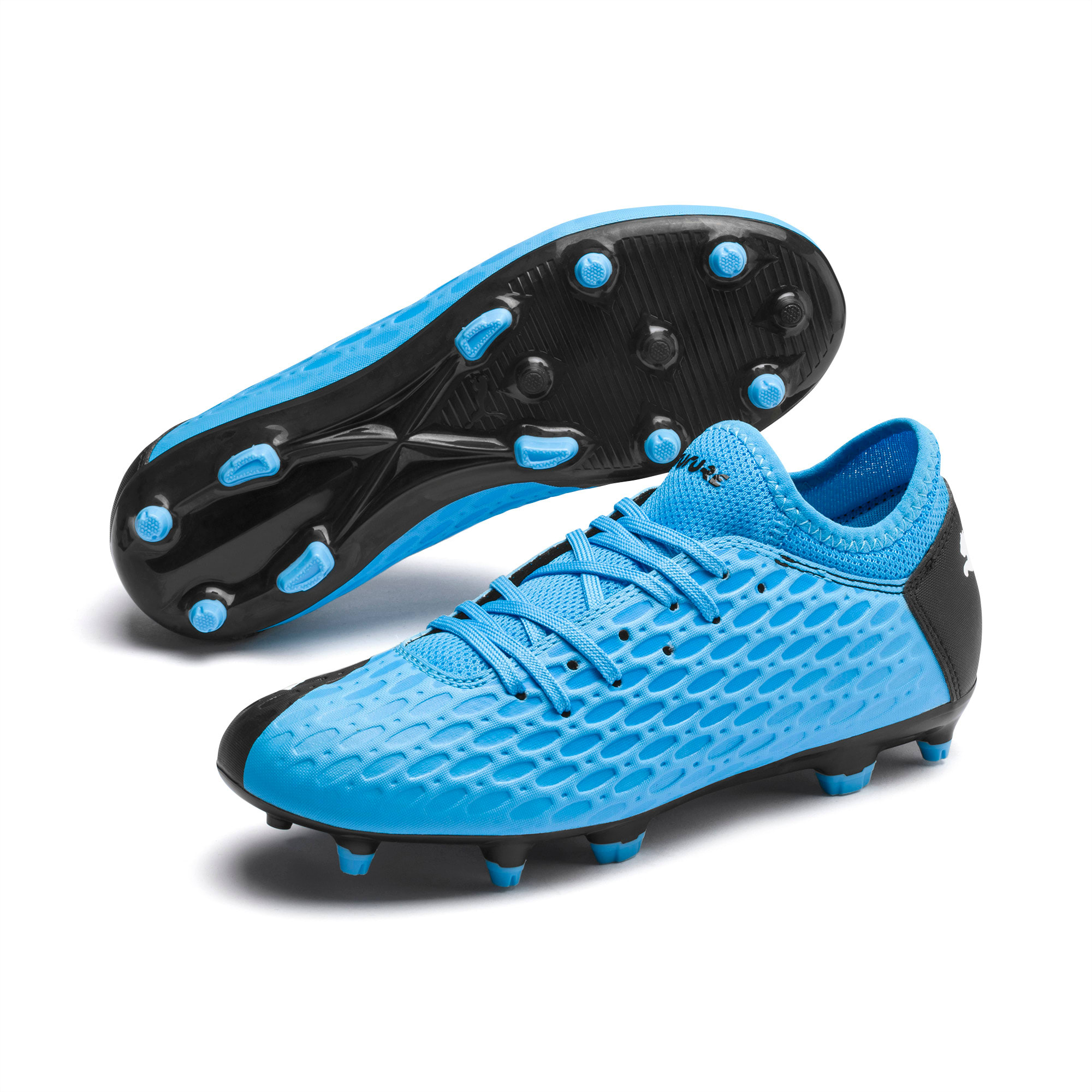 puma pink and blue cleats