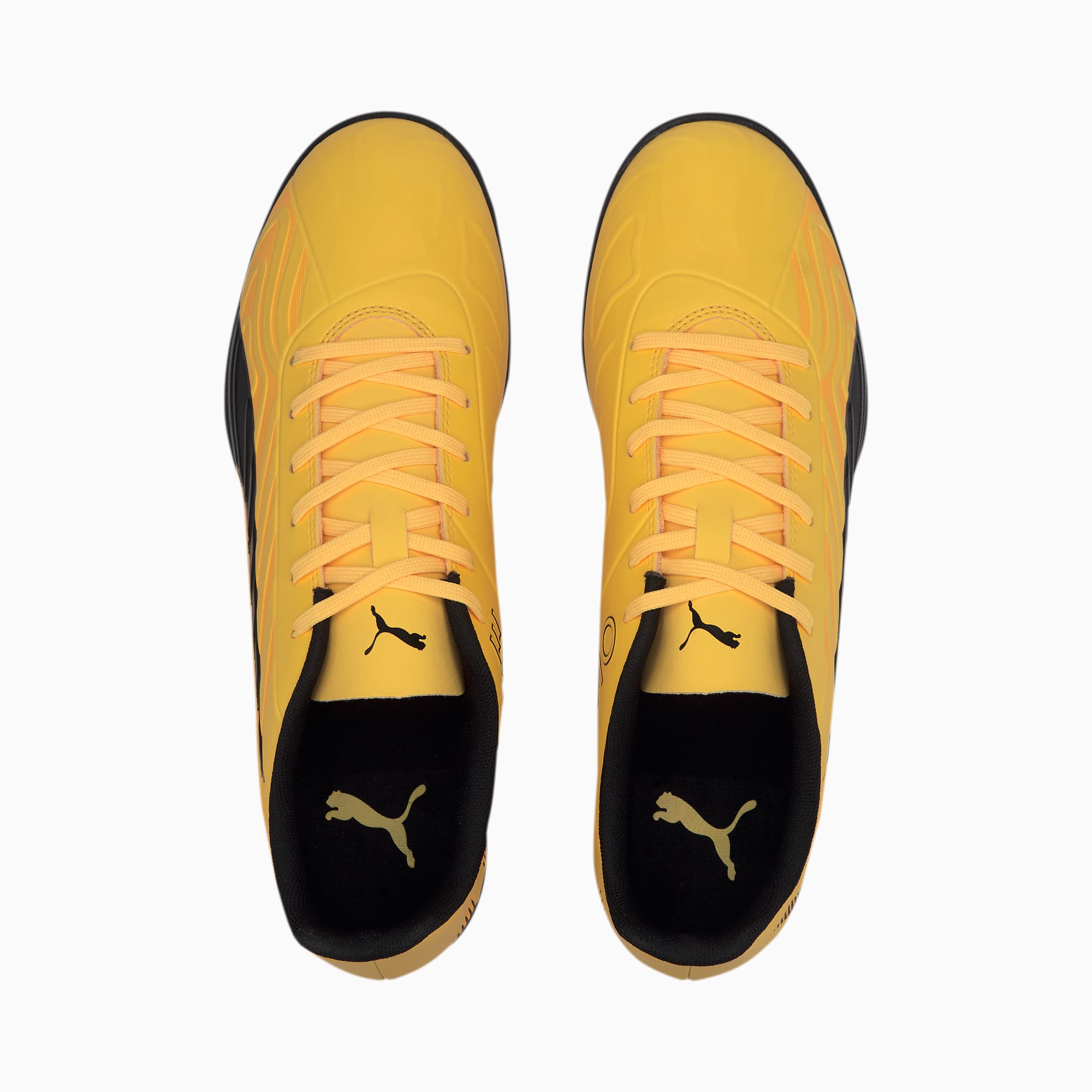 PUMA ONE サッカーシューズ ホワイト/ブラック/イエロー PUMA プーマ ワン 20.4 TT(イエロー×ブラック) 105833 01