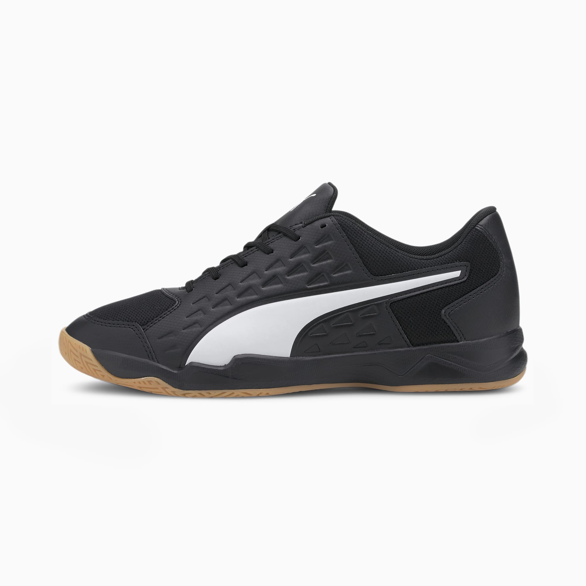 Auriz Men's Indoor Sports Shoes | Puma Black-Puma White-Gum | PUMA Shoes |  PUMA