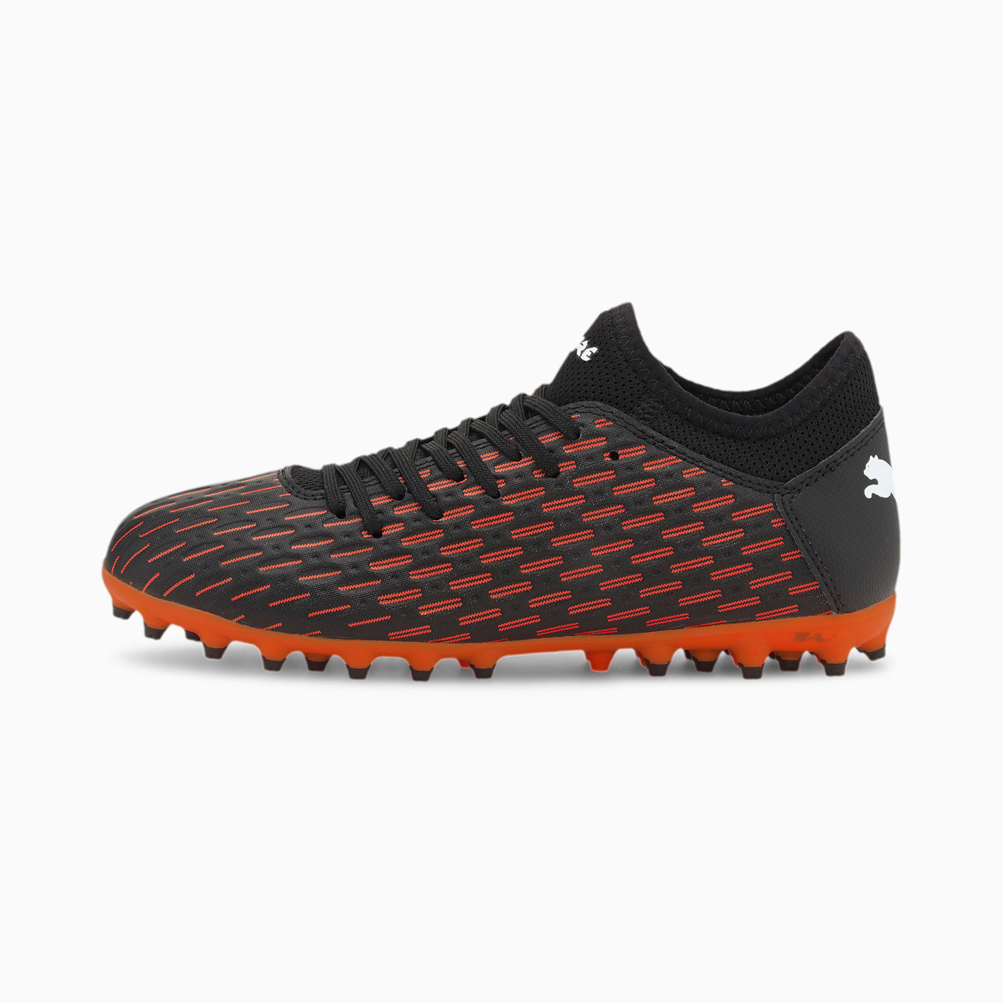 Puma公式 キッズ フューチャー 6 4 Mg サッカー スパイク Jr 24 5cm ジュニア Black White Shocking Orange プーマ サッカー プーマ