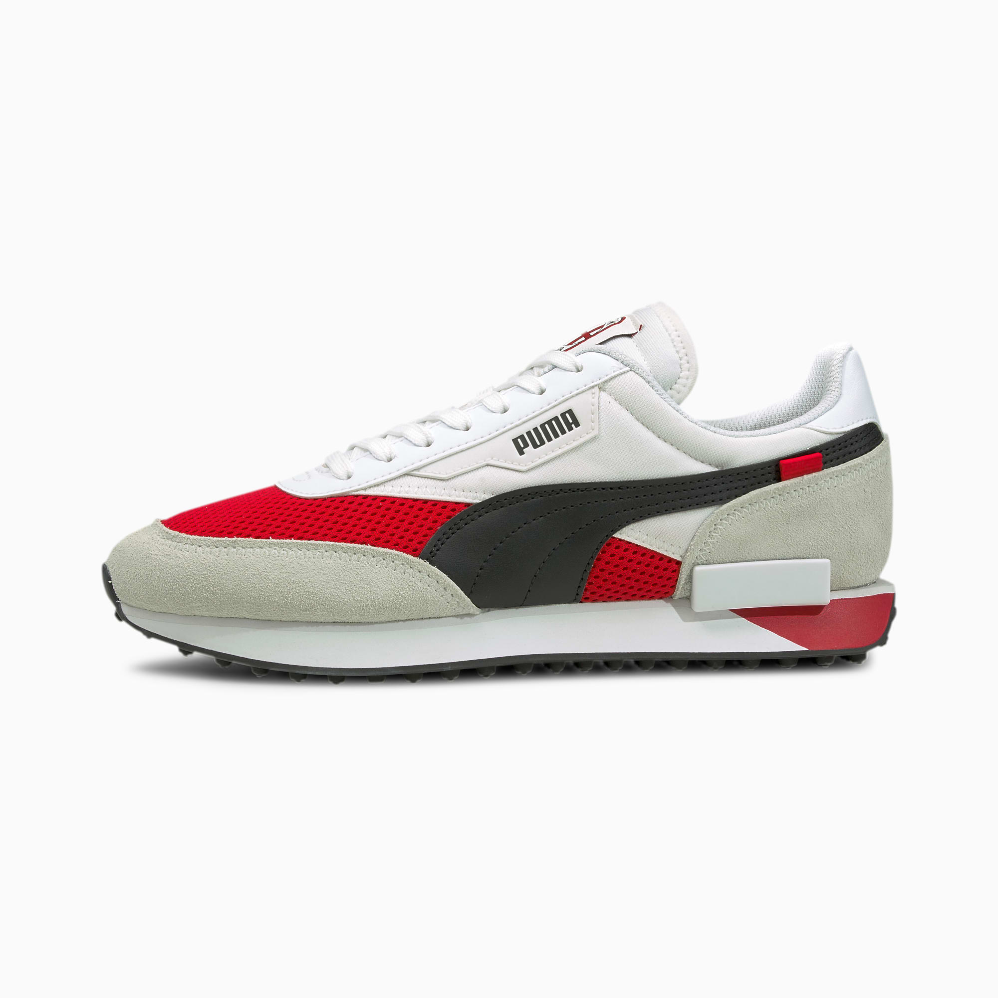 puma red and white boots