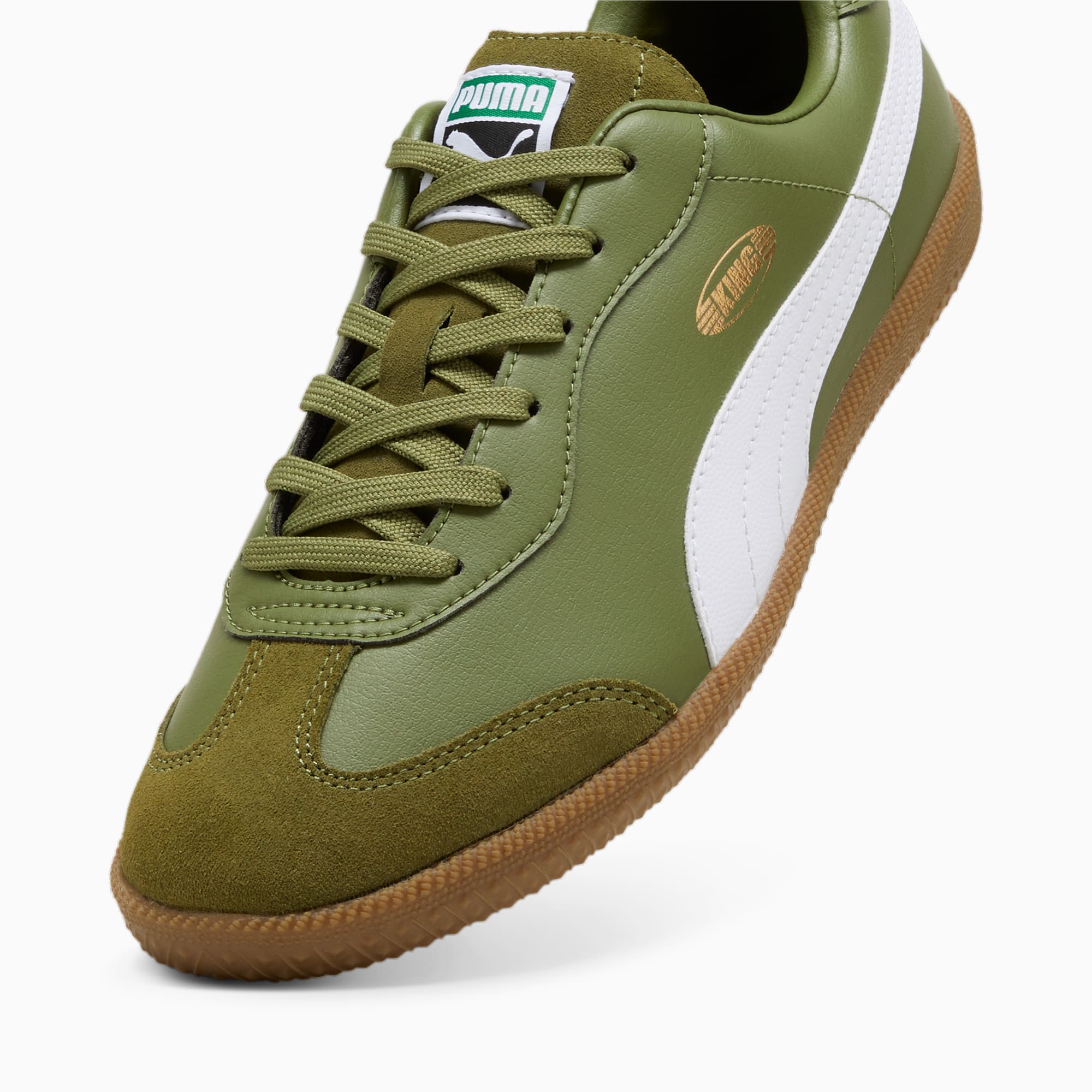 Olive green puma boots discount