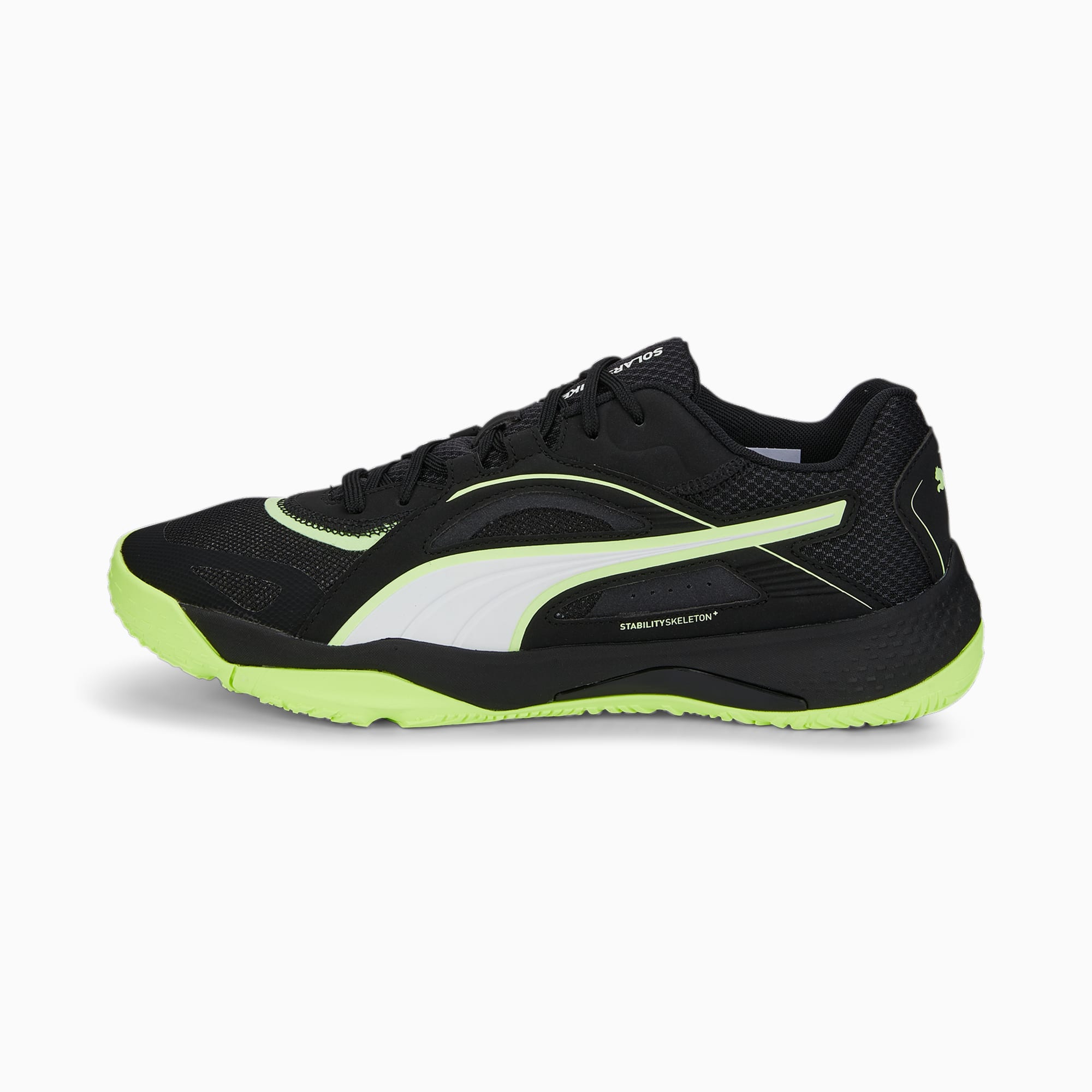 black and lime green puma shoes