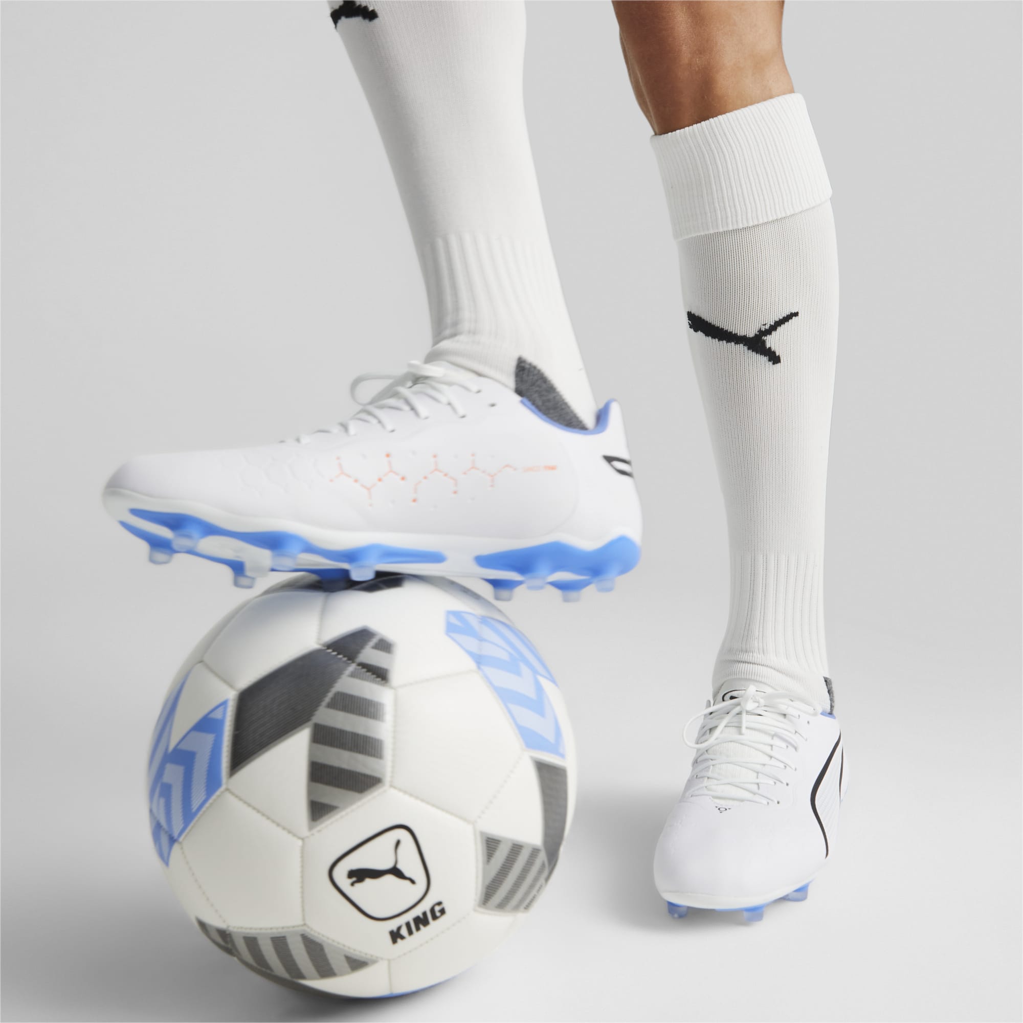 All white puma football boots store