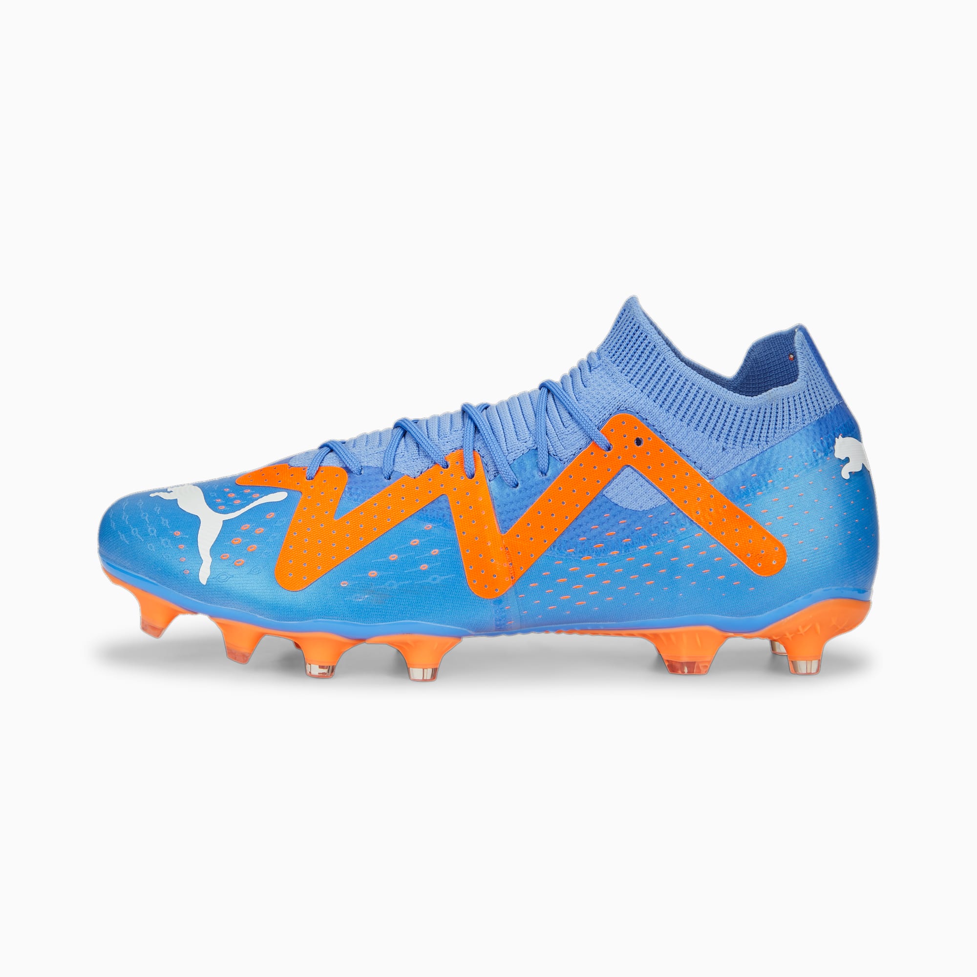 Blue and orange puma boots sales