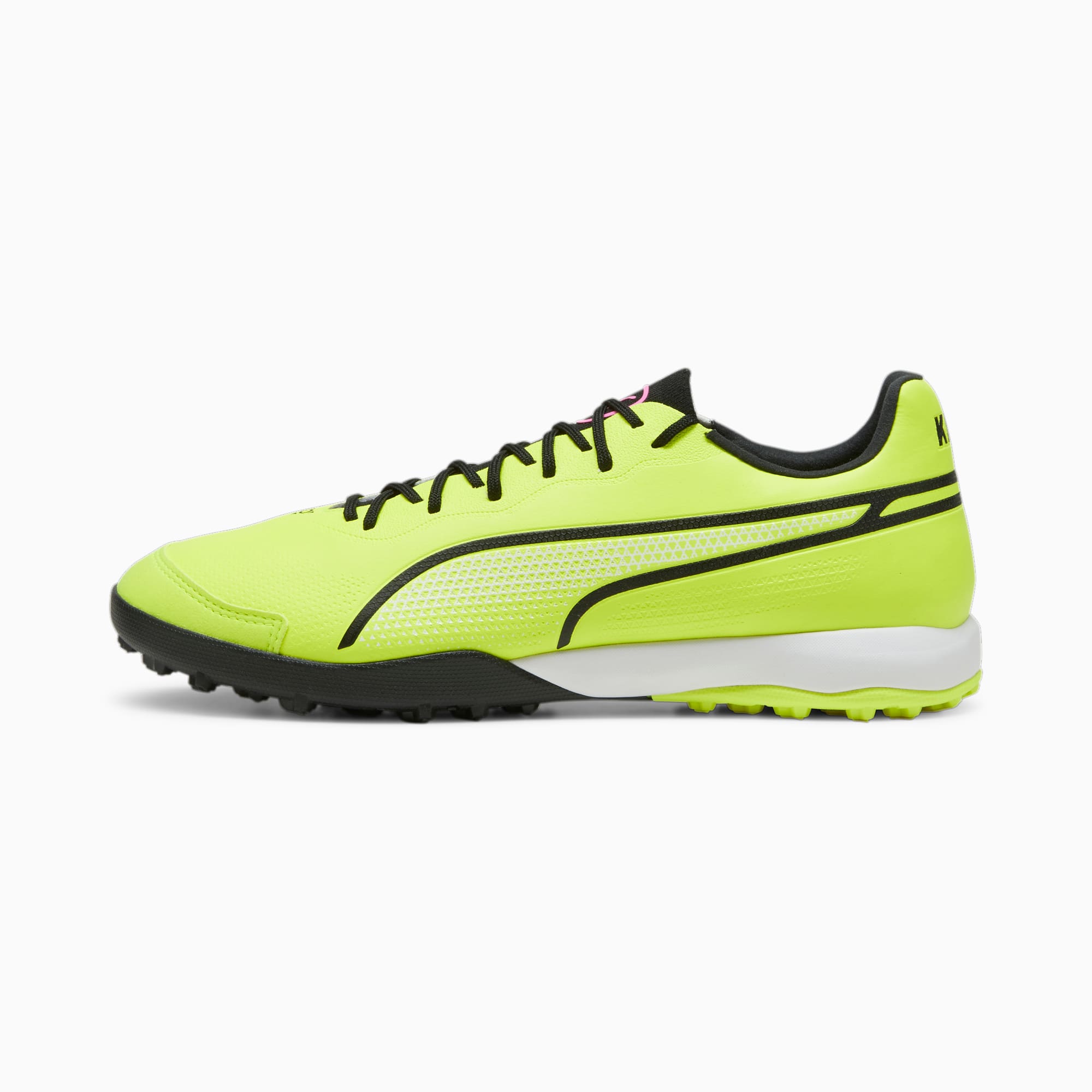 Puma pink fluorescent store green cricket shoes