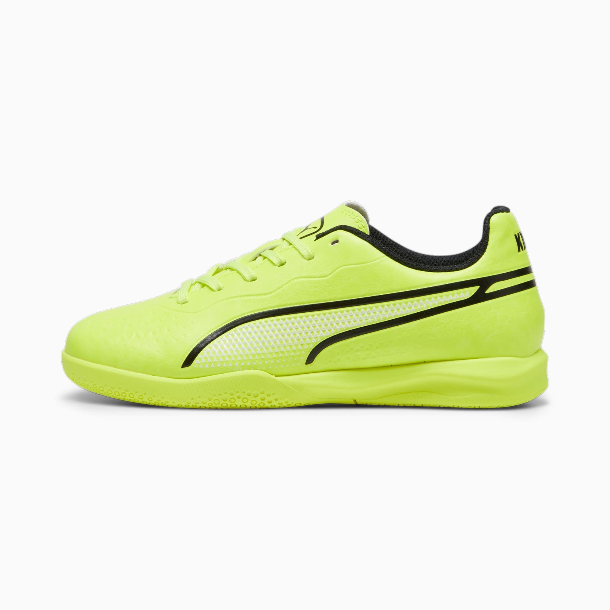 PUMA King Match IT Youth Football Boots Electric Lime Black size 3 Recommend