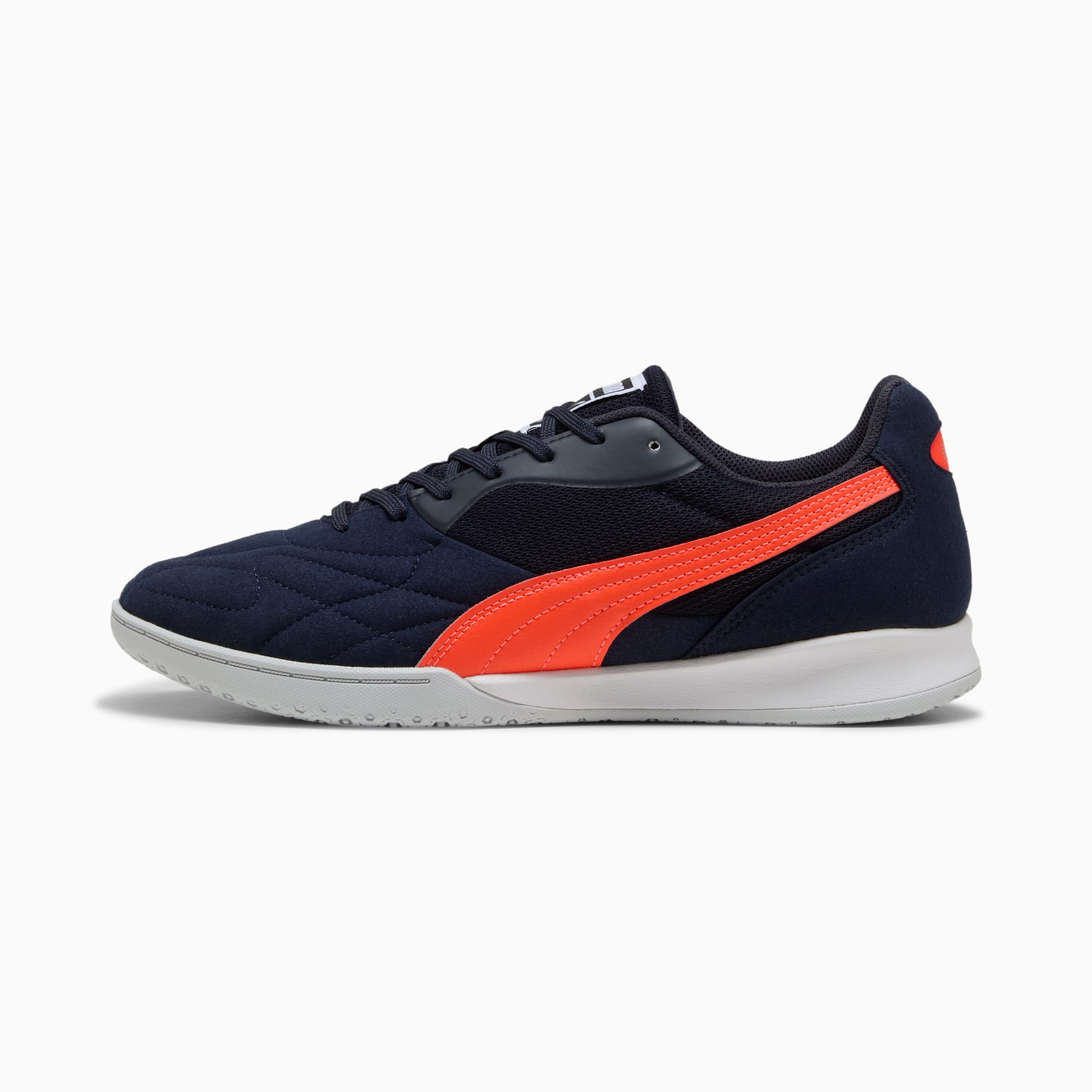 KING TOP IT Football Boots Unisex, New Navy-Glowing Red-Silver Mist, large