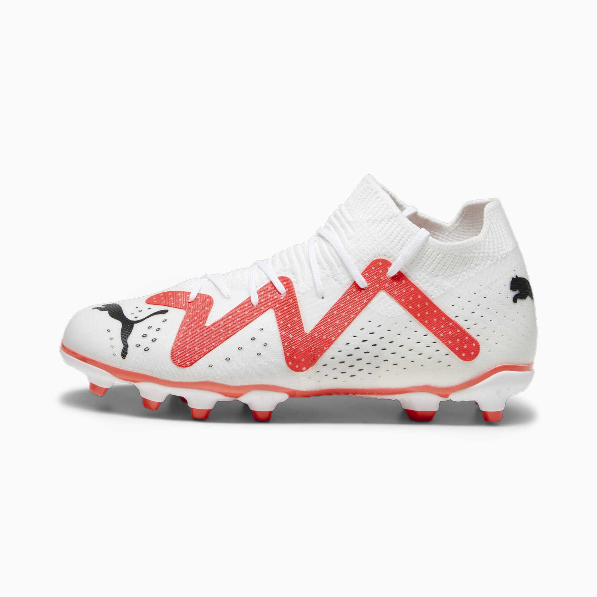 FUTURE MATCH FG AG Youth Football Boots PUMA White PUMA Black Fire Orchid PUMA SHOP ALL PUMA PUMA