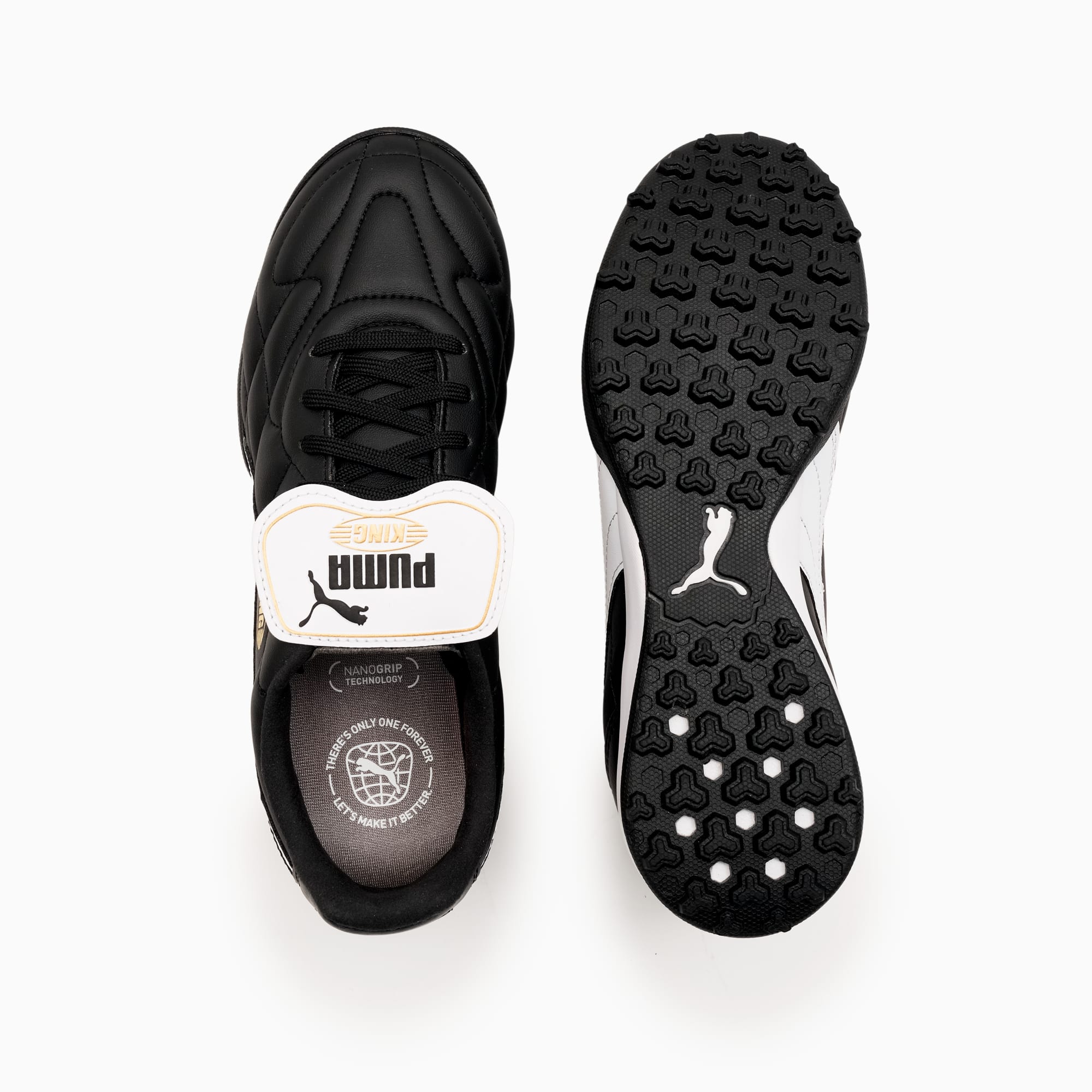 TT br KING TOP TT PUMA Black PUMA White PUMA Gold Shoes
