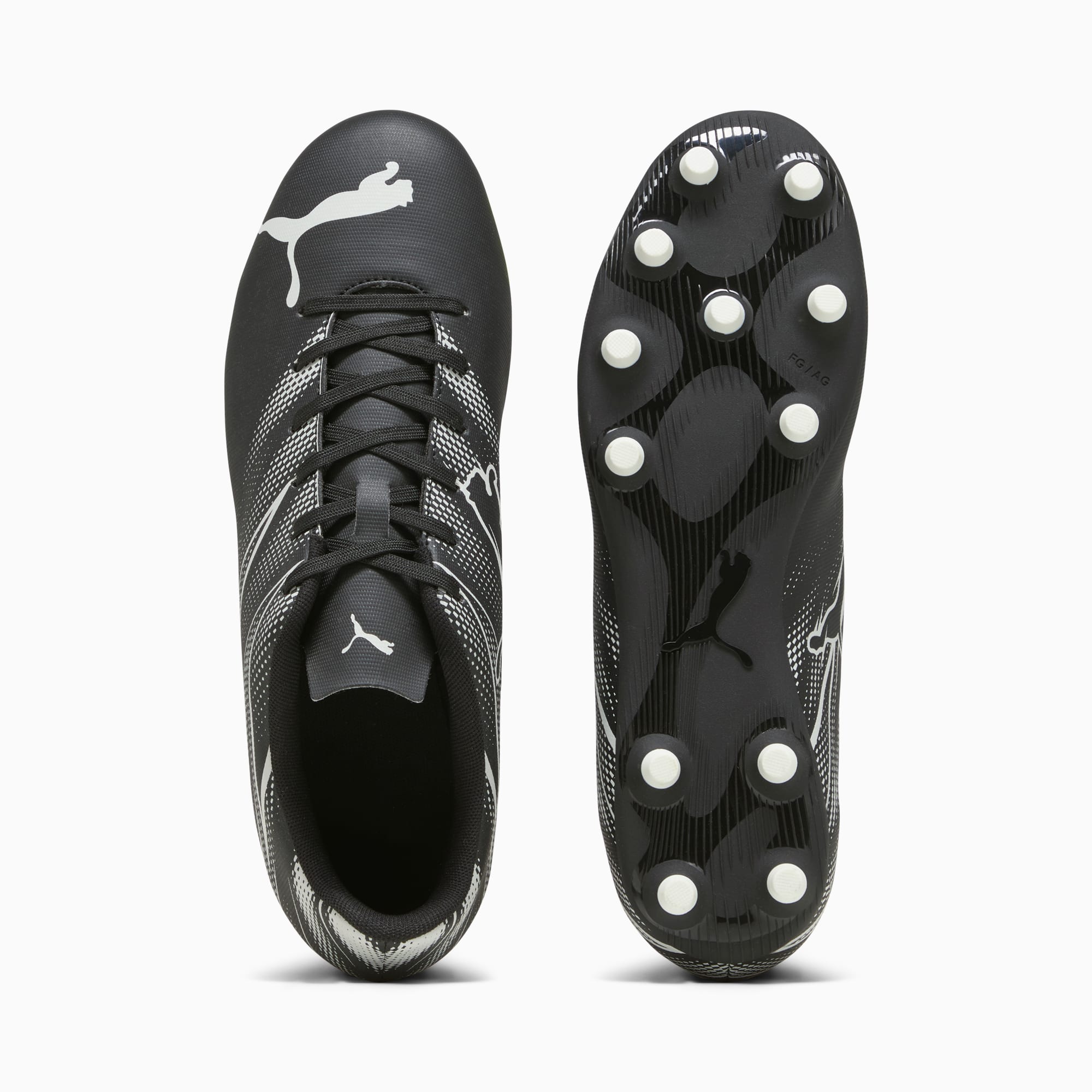 Puma Attacanto FG AG Men s Soccer Cleats 10 Black Silver