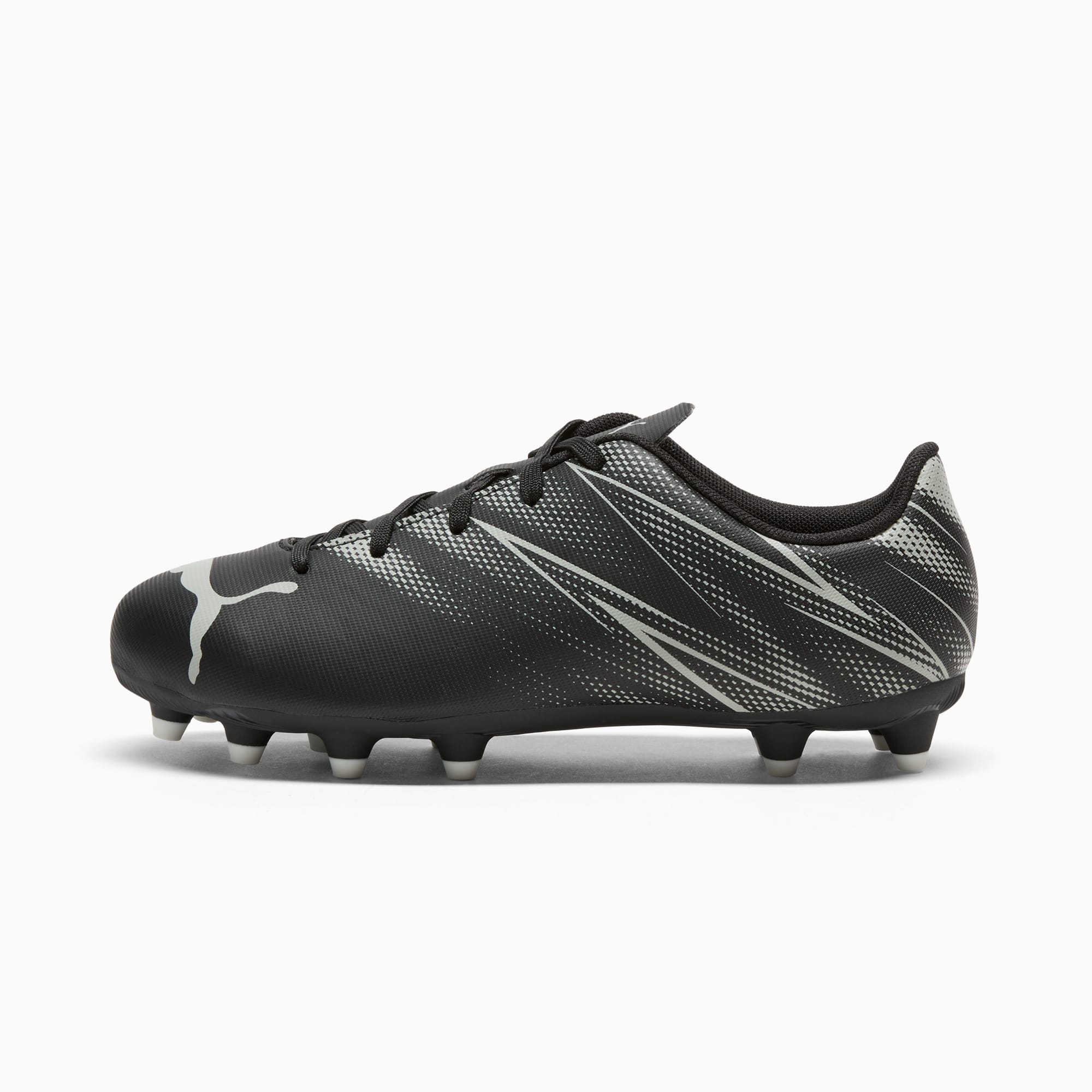 Puma Attacanto FG AG Youth Soccer Cleats 11 Black Silver