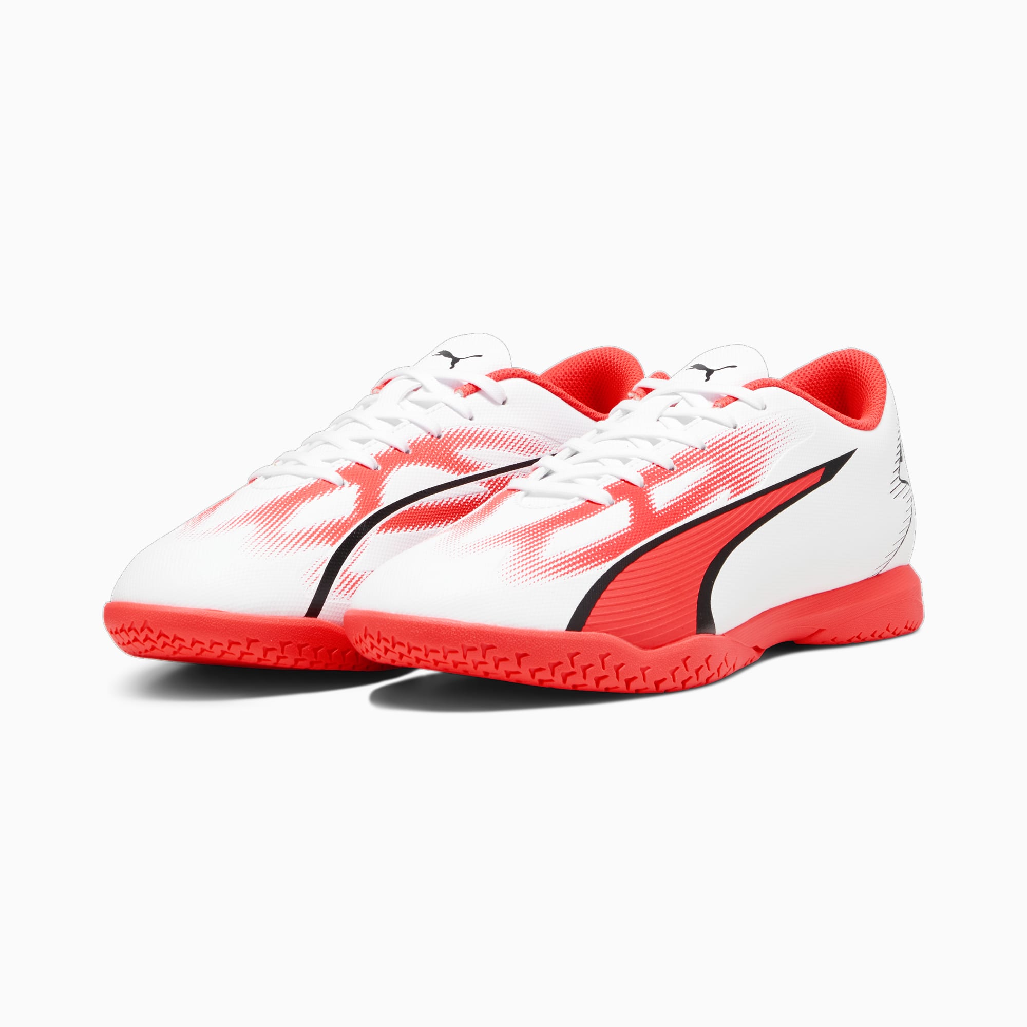ULTRA PLAY IT Men s Football Boots PUMA White PUMA Black Fire