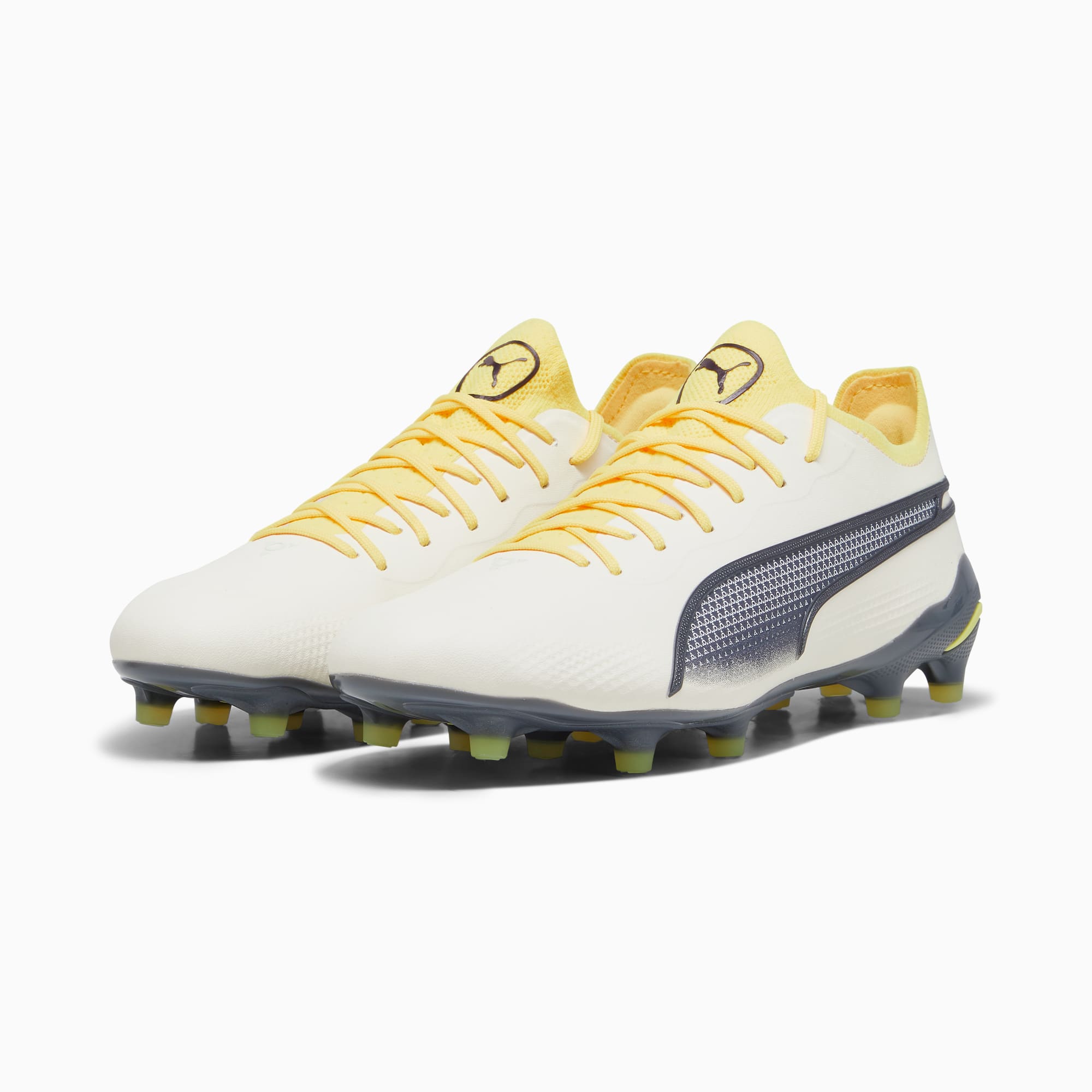 Puma king femme jaune sale