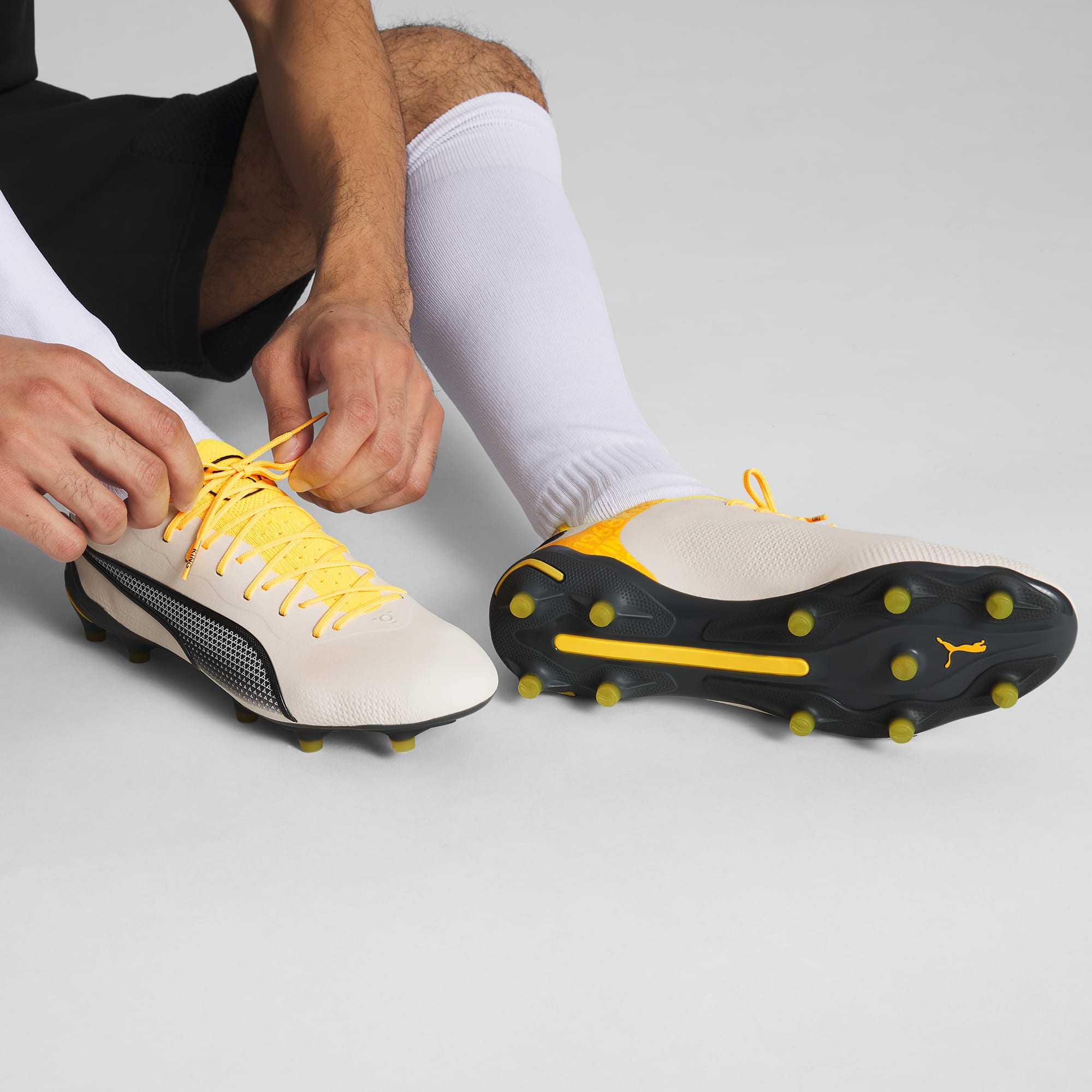 Blue and yellow puma king clearance