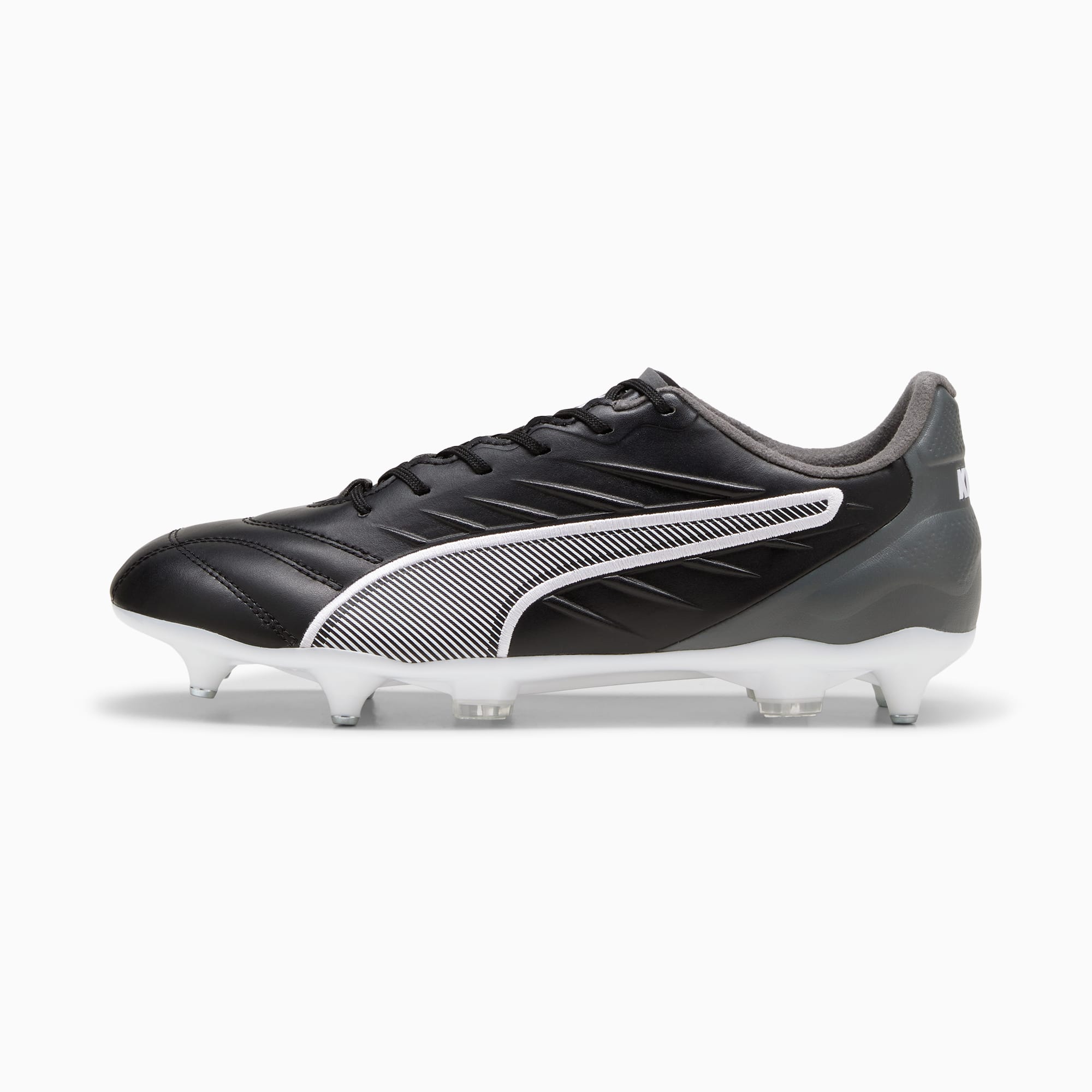 PUMA King Pro MxSG Football Boots Black White Cool Dark Grey size 6