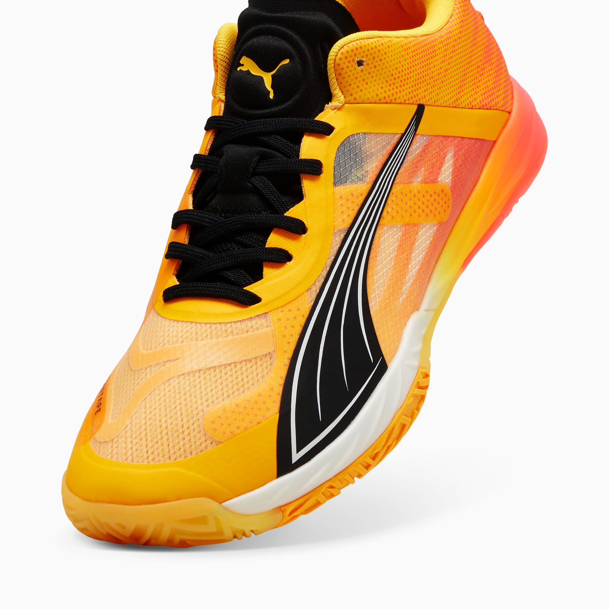 Orange court shoes top