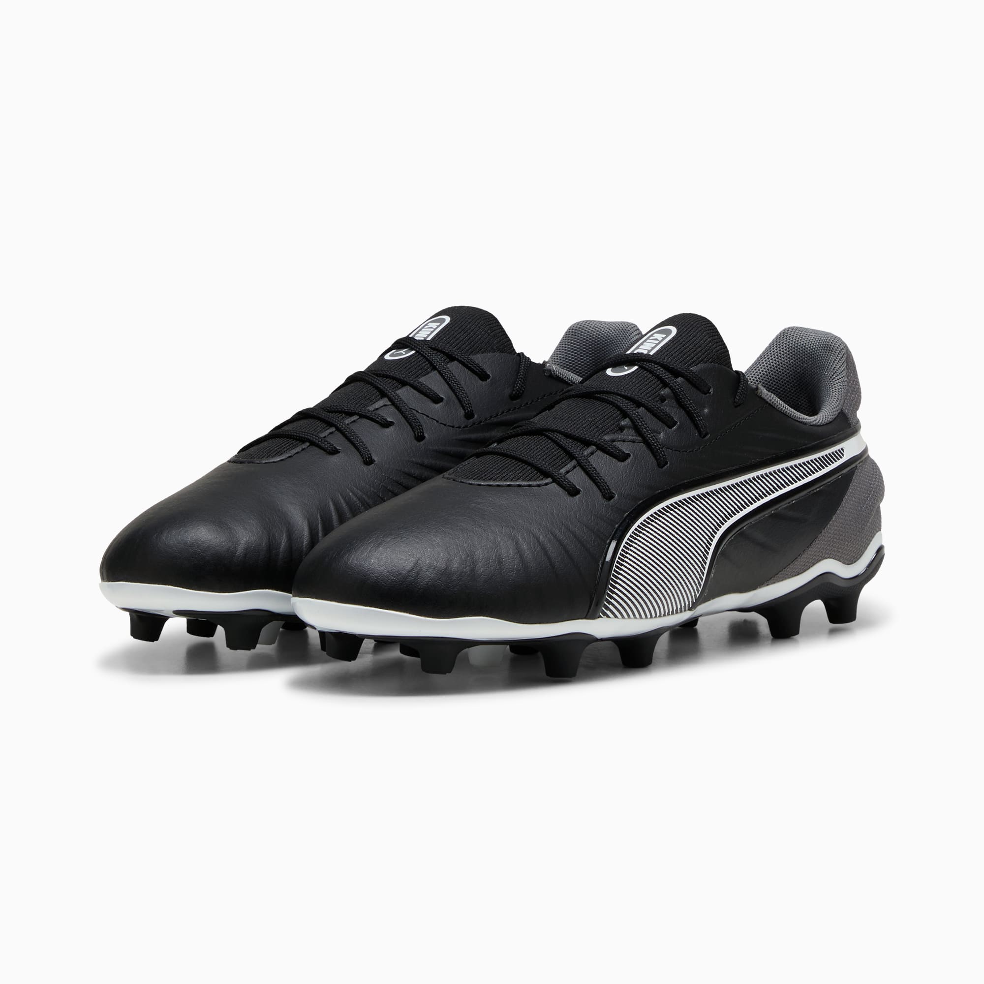 KING MATCH FG/AG Football Boots Youth, PUMA Black-PUMA White-Cool Dark Gray, large