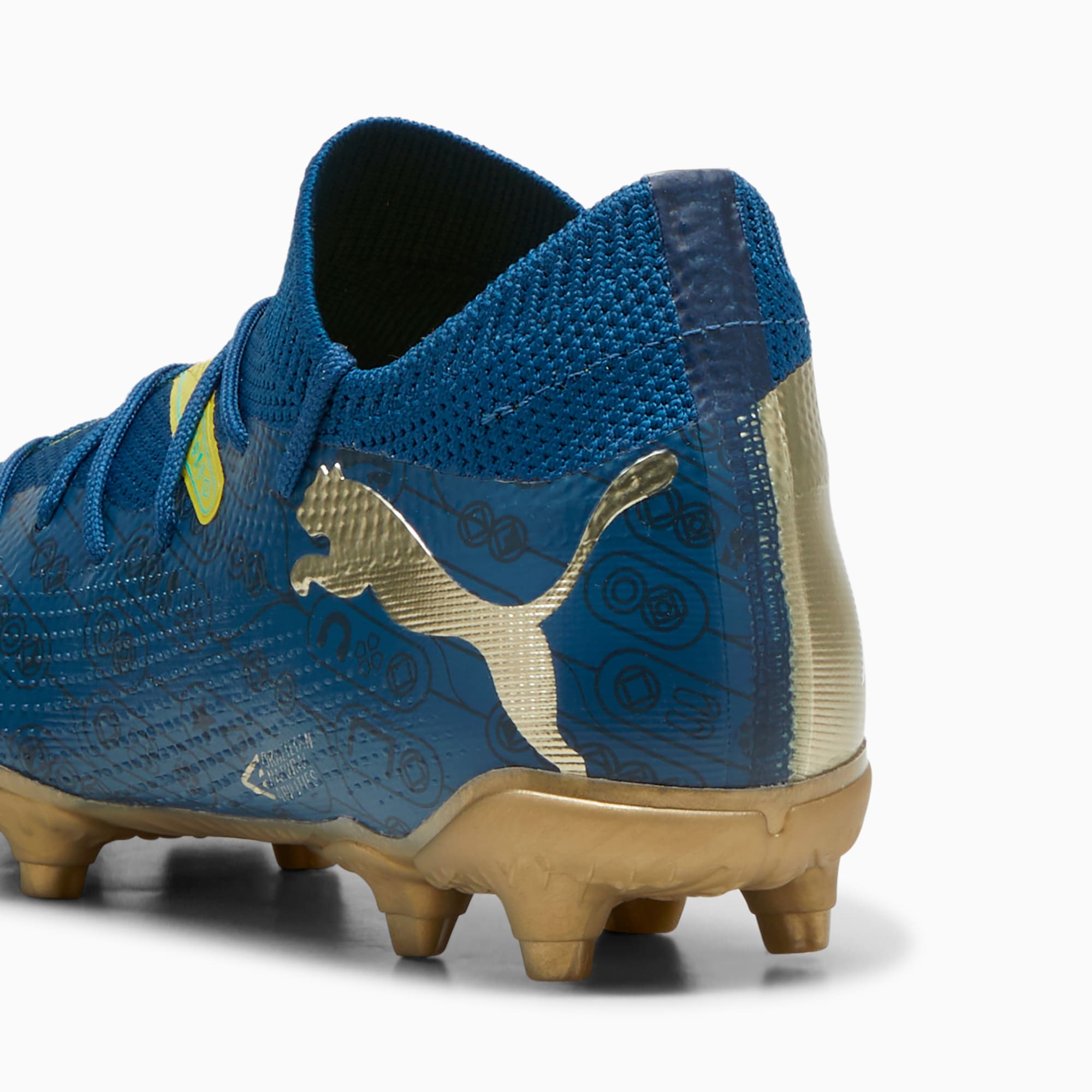 Blue and yellow youth football cleats cheap