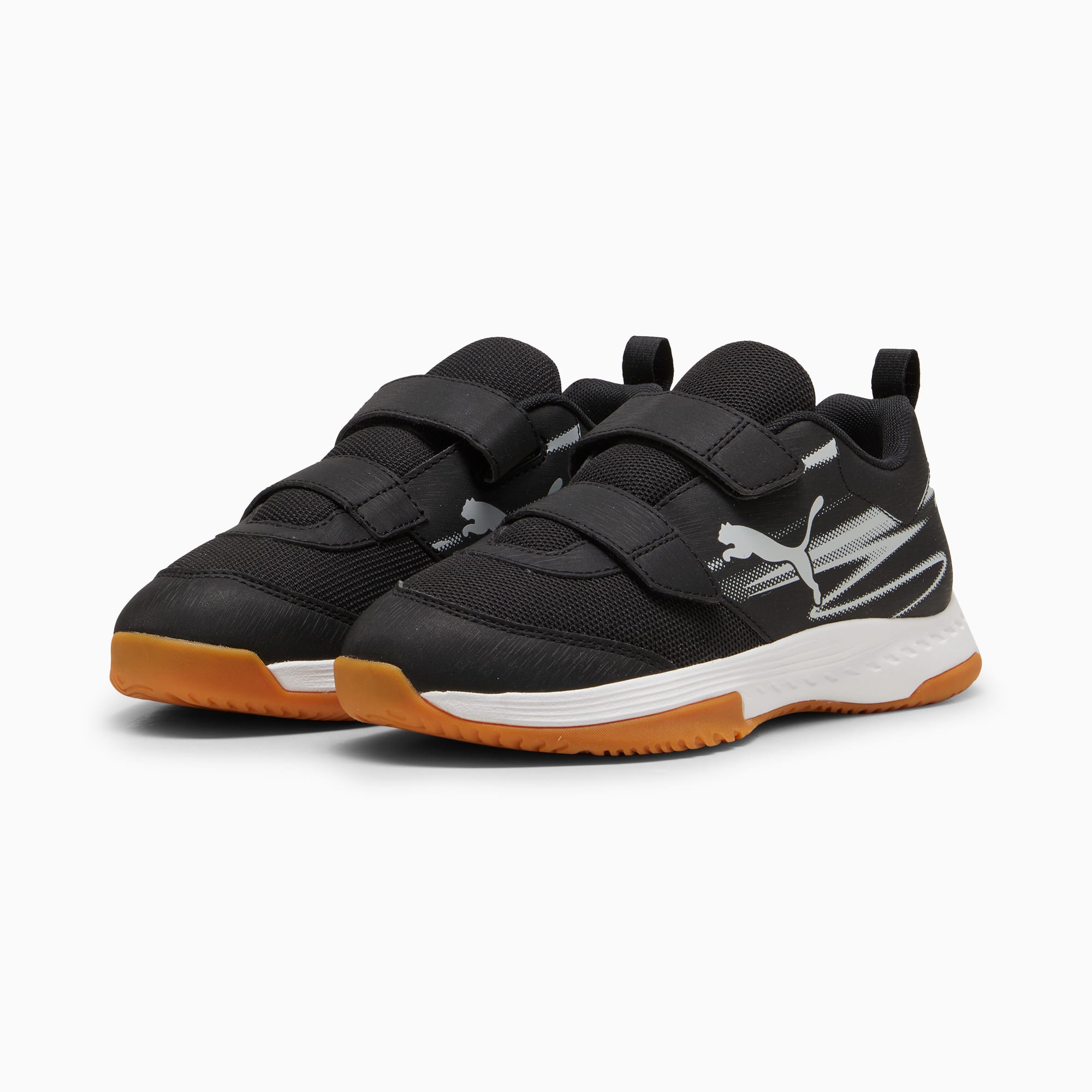 Varion II Indoor Sports Shoes Youth, PUMA Black-Cool Light Gray-Gum, large