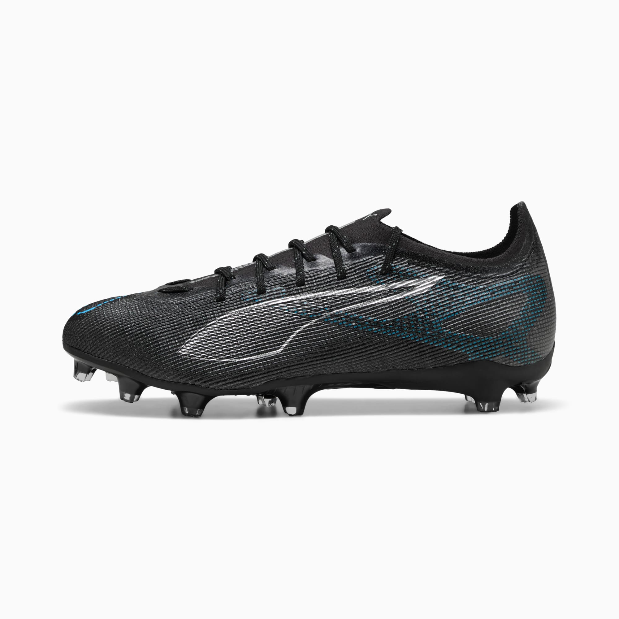 Buty piłkarskie ULTRA 5 PRO FG/AG, PUMA Black-PUMA Silver-Bright Aqua, large